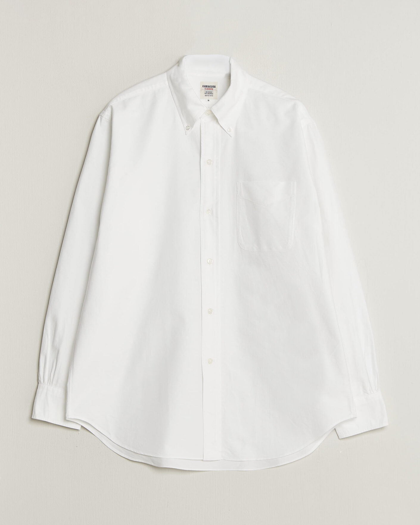 Herren | Hemden | Kamakura Shirts | Ametora Japanese Oxford BD Shirt White