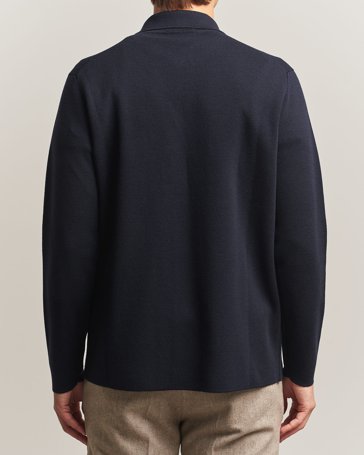 Herren | Hemden | Lardini | Knitted Pocket Overshirt Navy