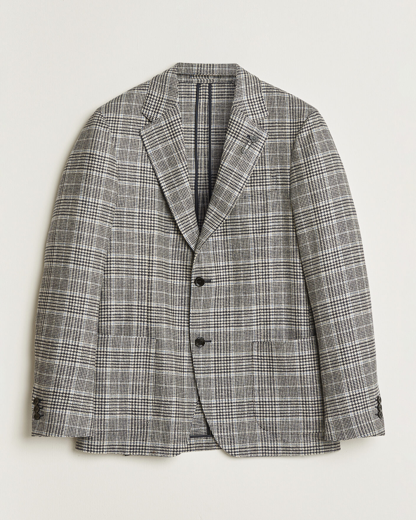 Herren | Sakkos | Lardini | Wool/Cashmere Houndstooth Blazer Blue