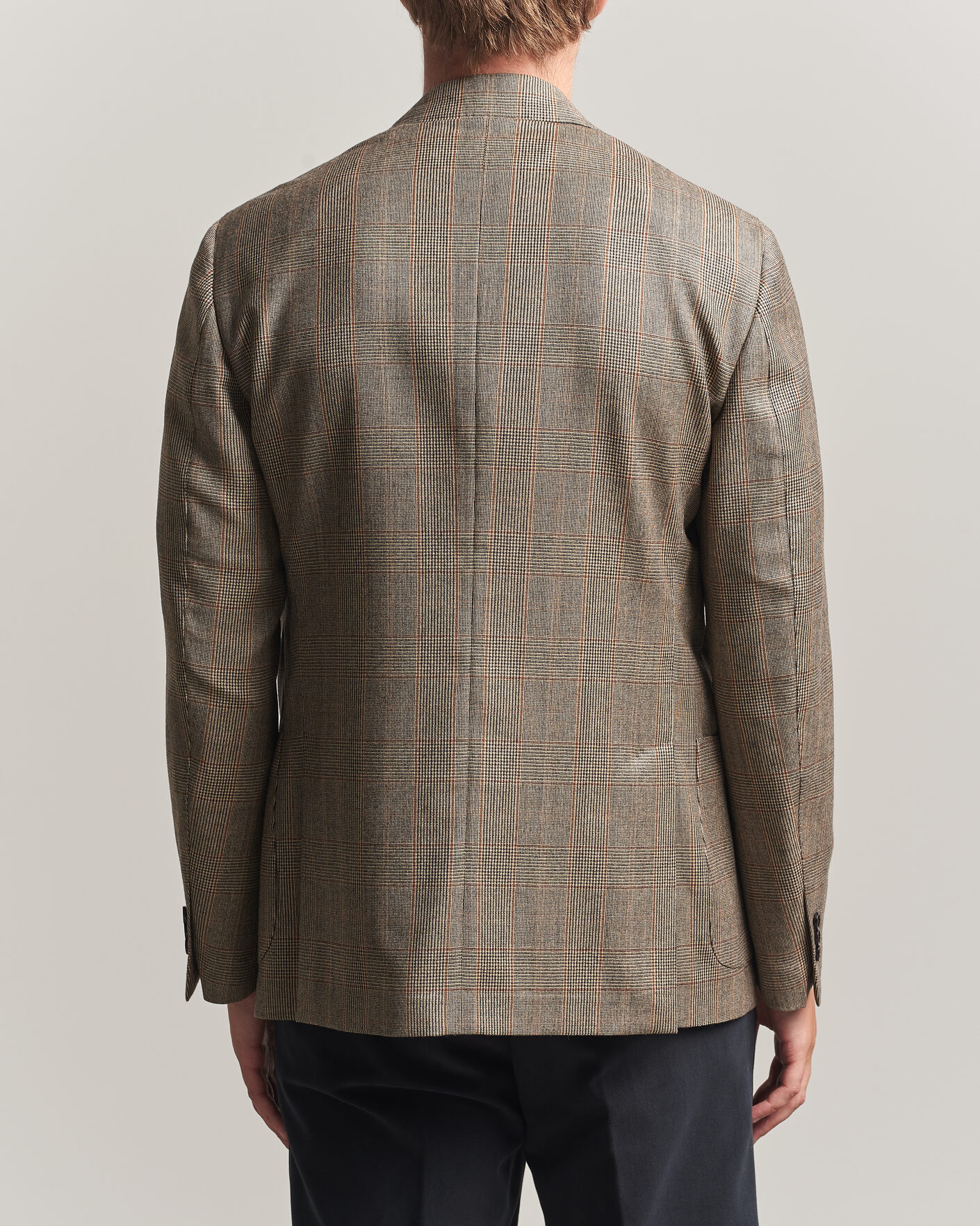 Herren | Sakkos | Lardini | Wool Prince of Wales Check Blazer Brown