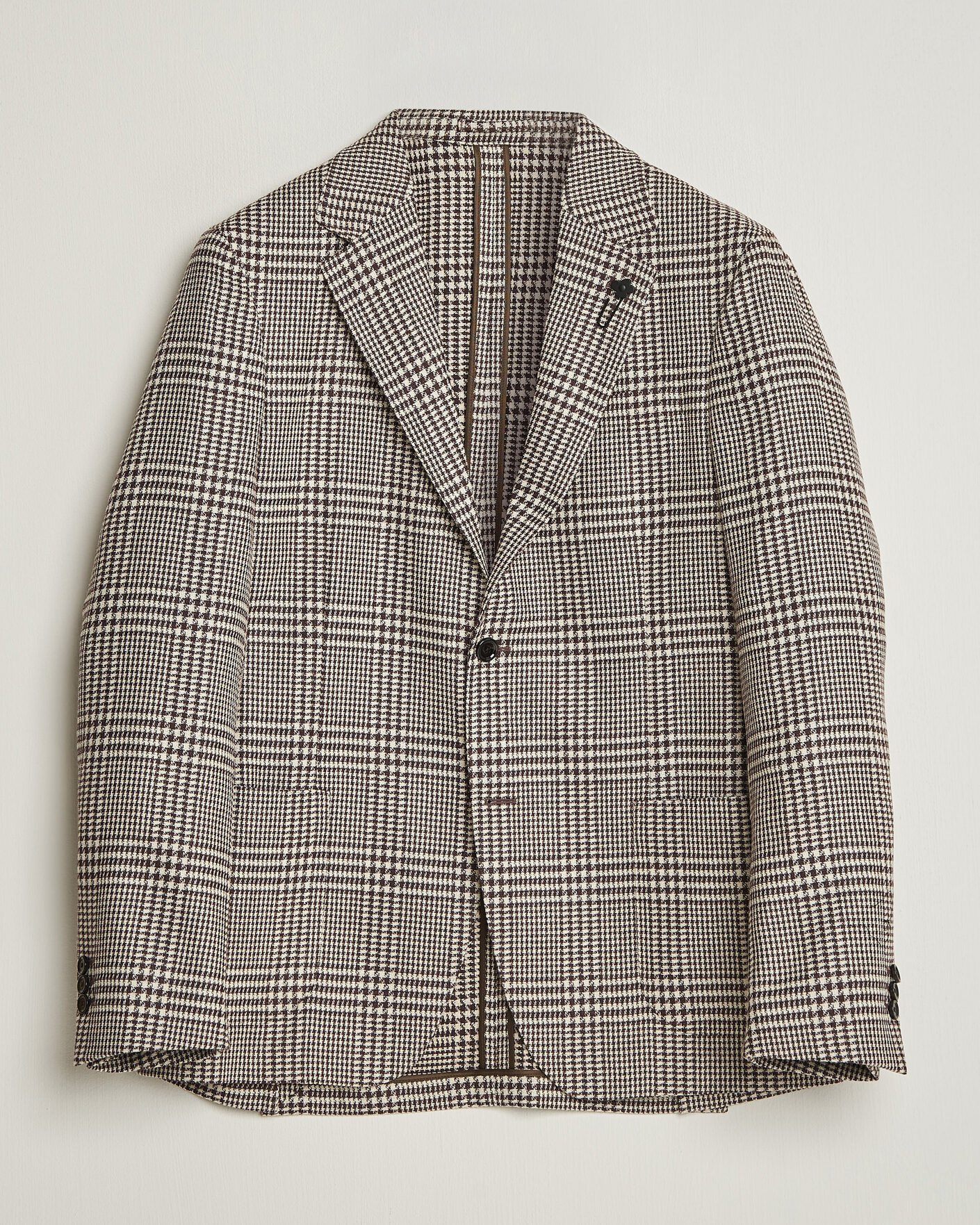 Herren | Sakkos | Lardini | Wool/Cashmere Checked Blazer Brown