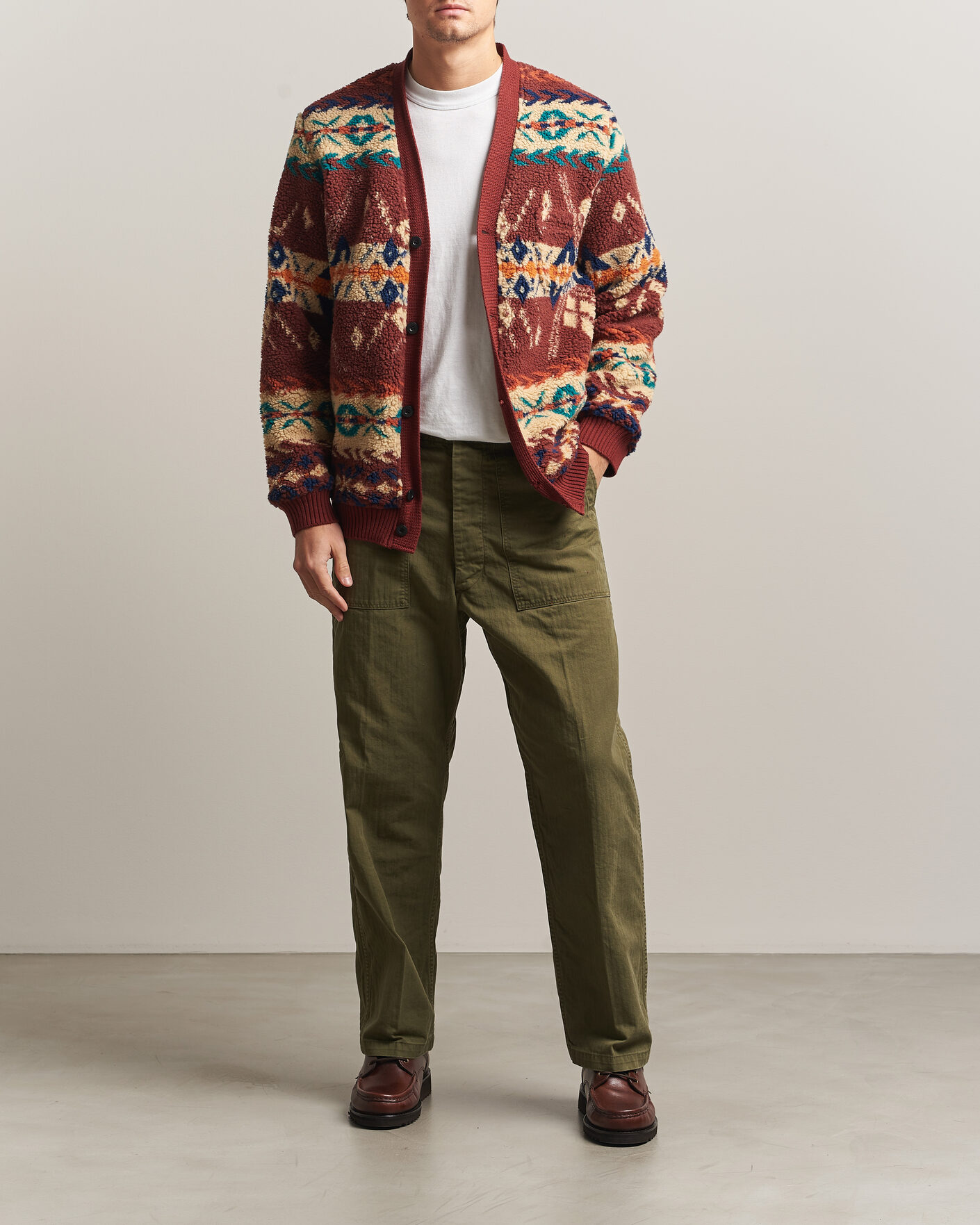 Herren | Hosen | orSlow | Vintage Fit Herringbone Fatigue Pants Army Green