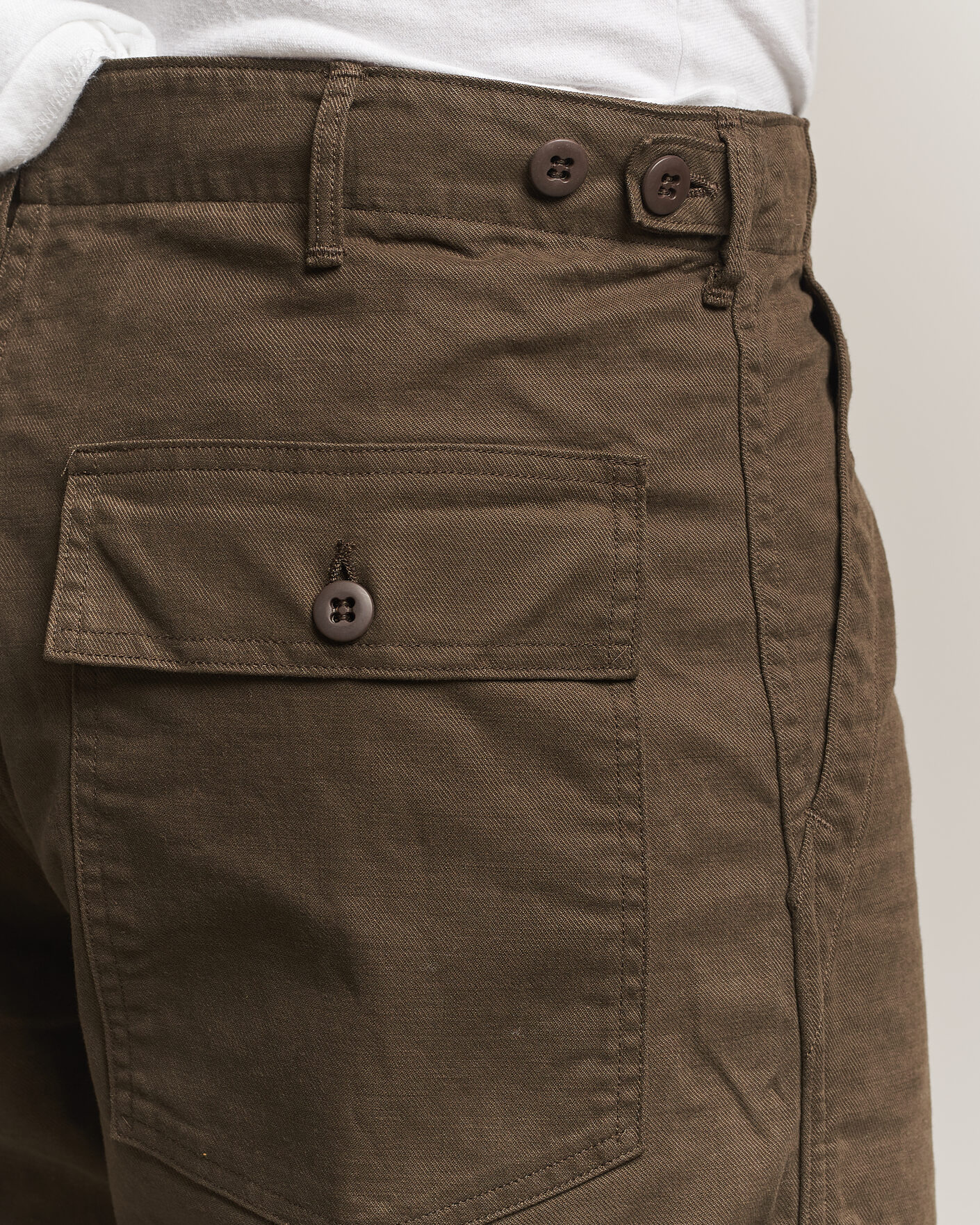 Herren | Hosen | orSlow | Regular Fit Original Sateen Fatigue Pants Coffee Brown