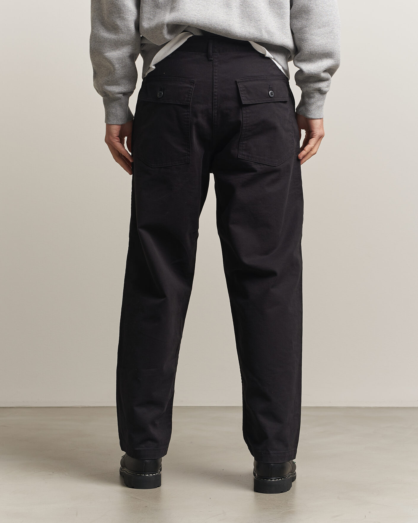Herren | Hosen | orSlow | Regular Fit Original Sateen Fatigue Pants Black