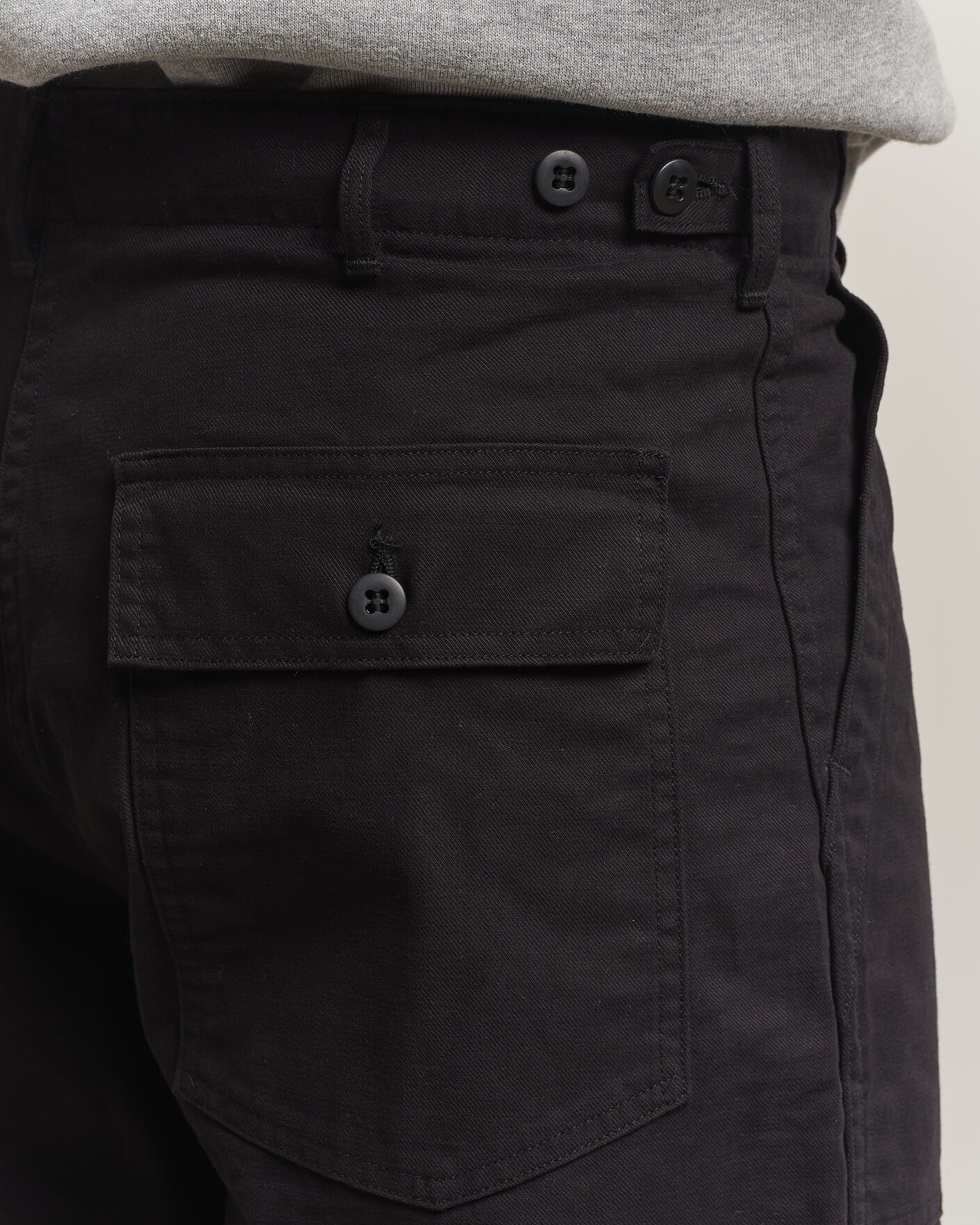 Herren | Hosen | orSlow | Regular Fit Original Sateen Fatigue Pants Black