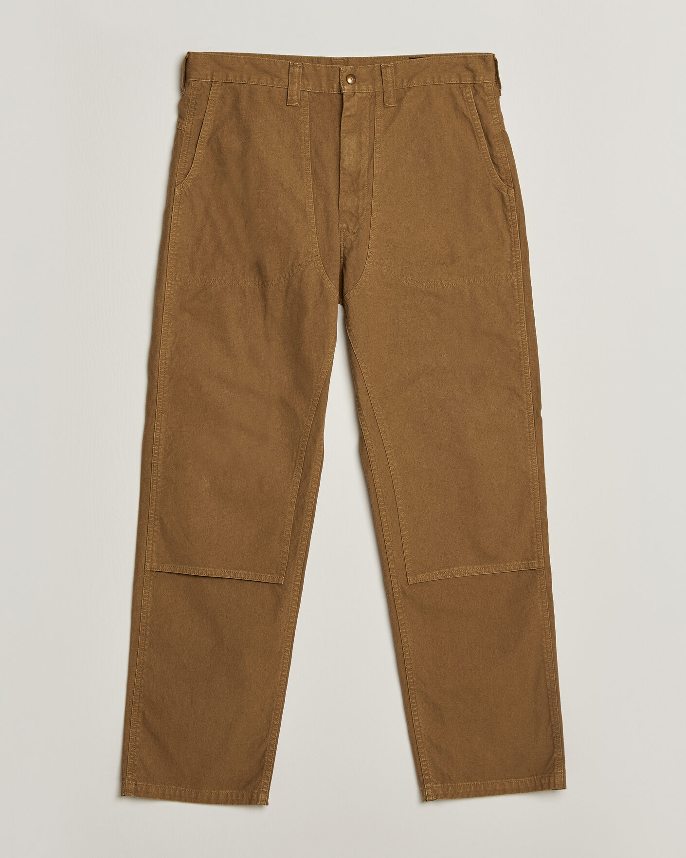 Herren | Hosen | orSlow | Double Knee Work Trousers Brown