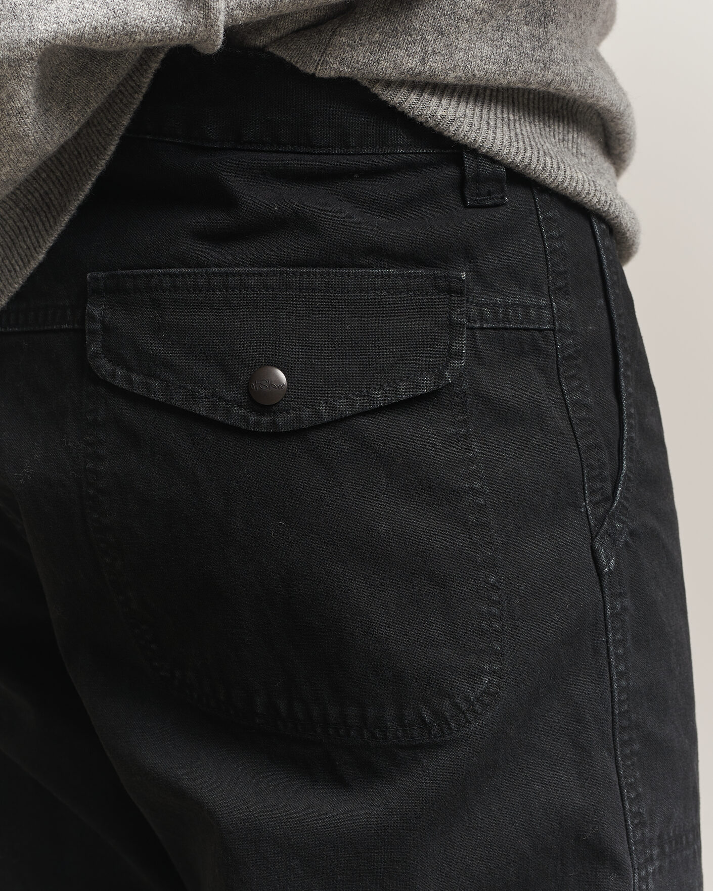 Herren | Hosen | orSlow | Double Knee Work Trousers Black