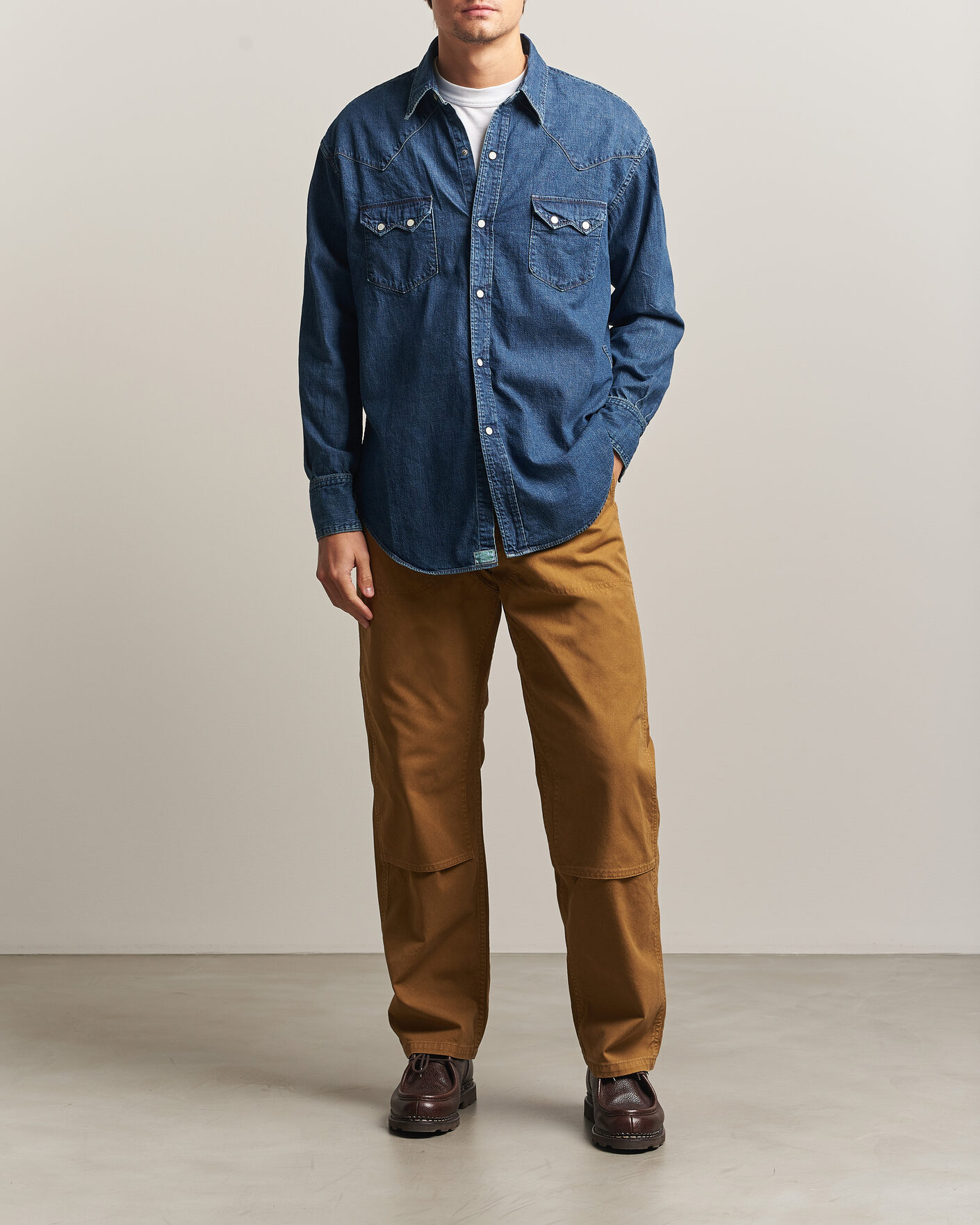 Herren | Hemden | orSlow | Denim Western Shirt Vintage Indigo