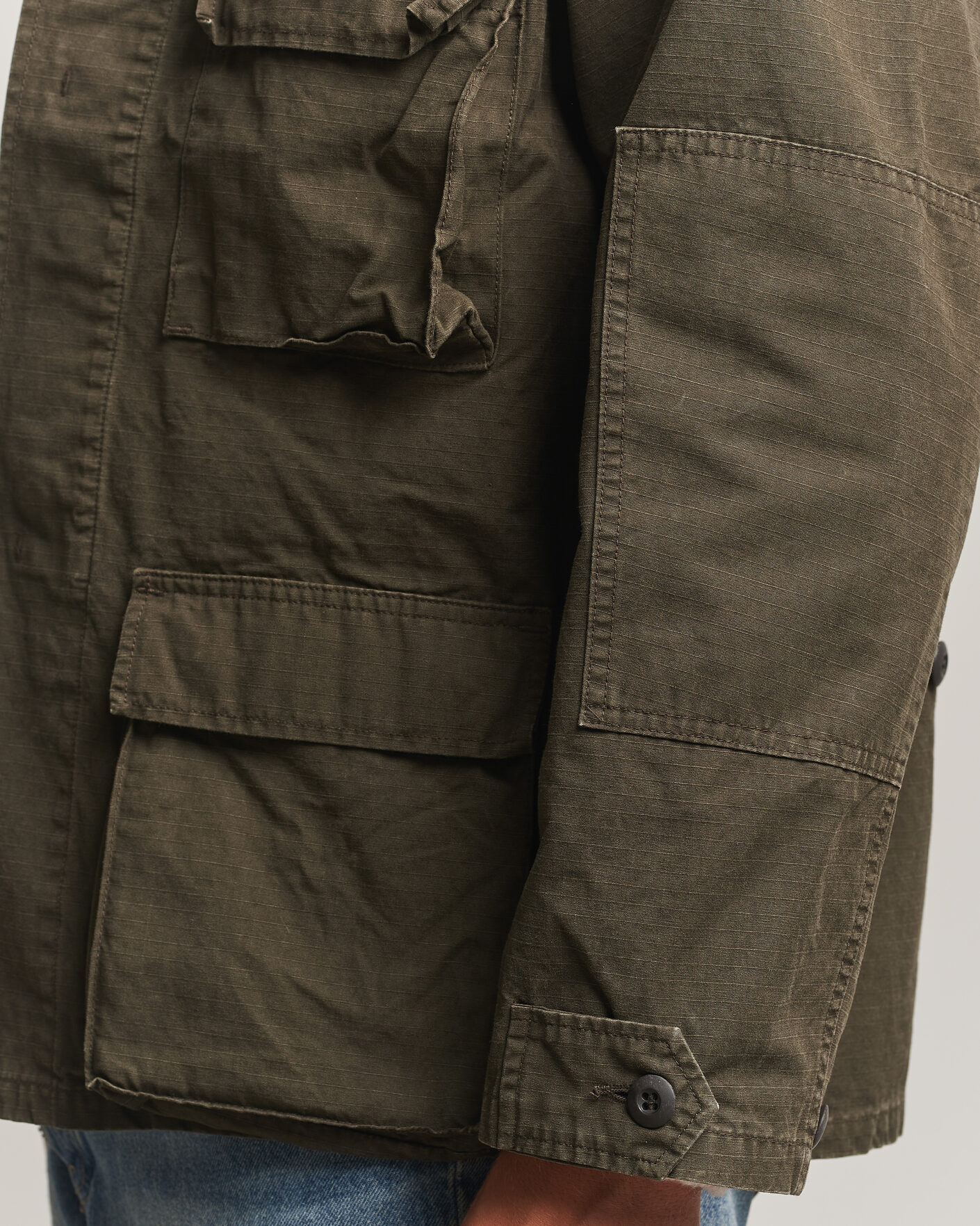 Herren | Jacken | orSlow | B.D.U. Stone Washed Jacket Coffee Brown