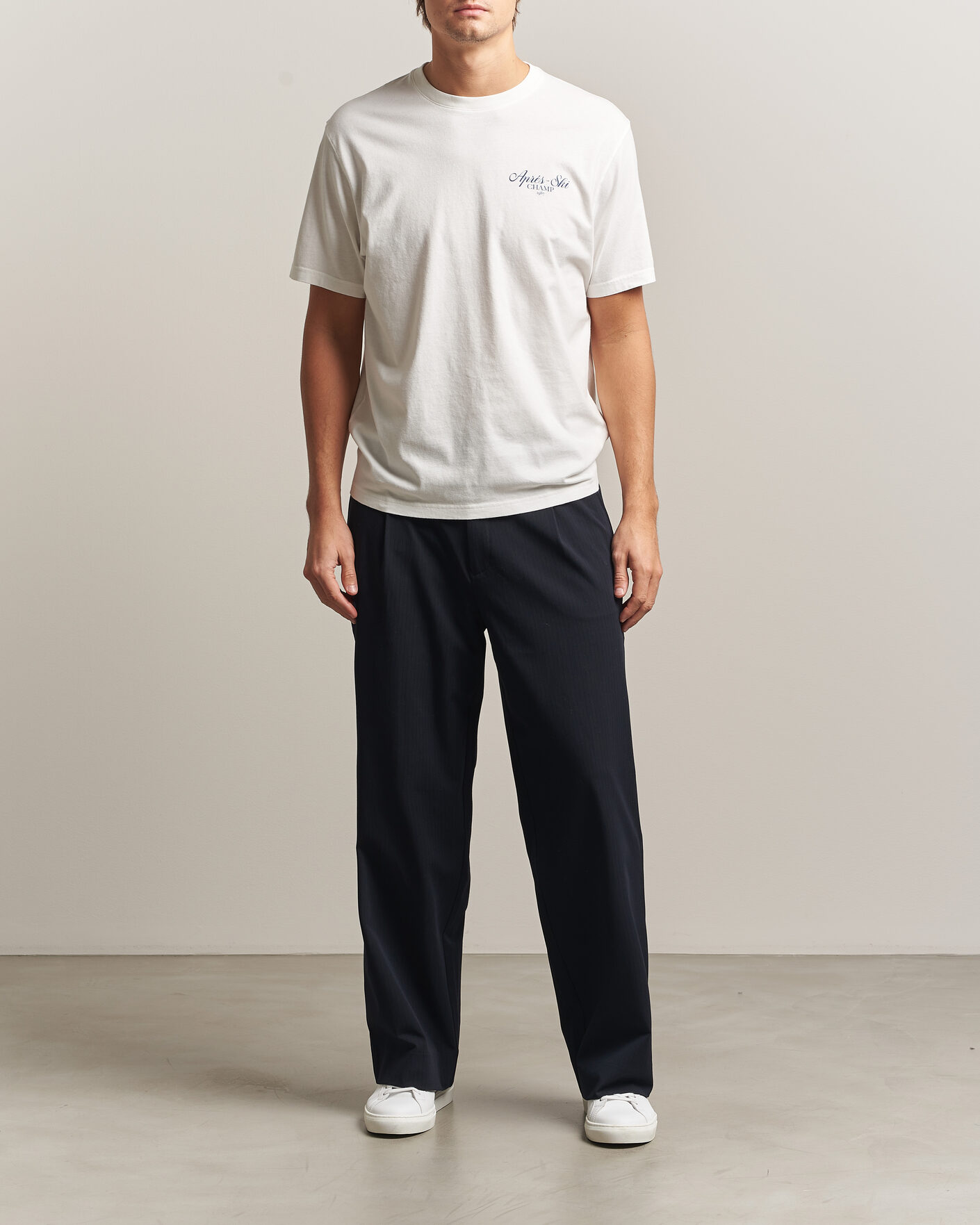 Herren | T-Shirts | MC2 Saint Barth | Back Printed Cotton T-Shirt Ski Post Race