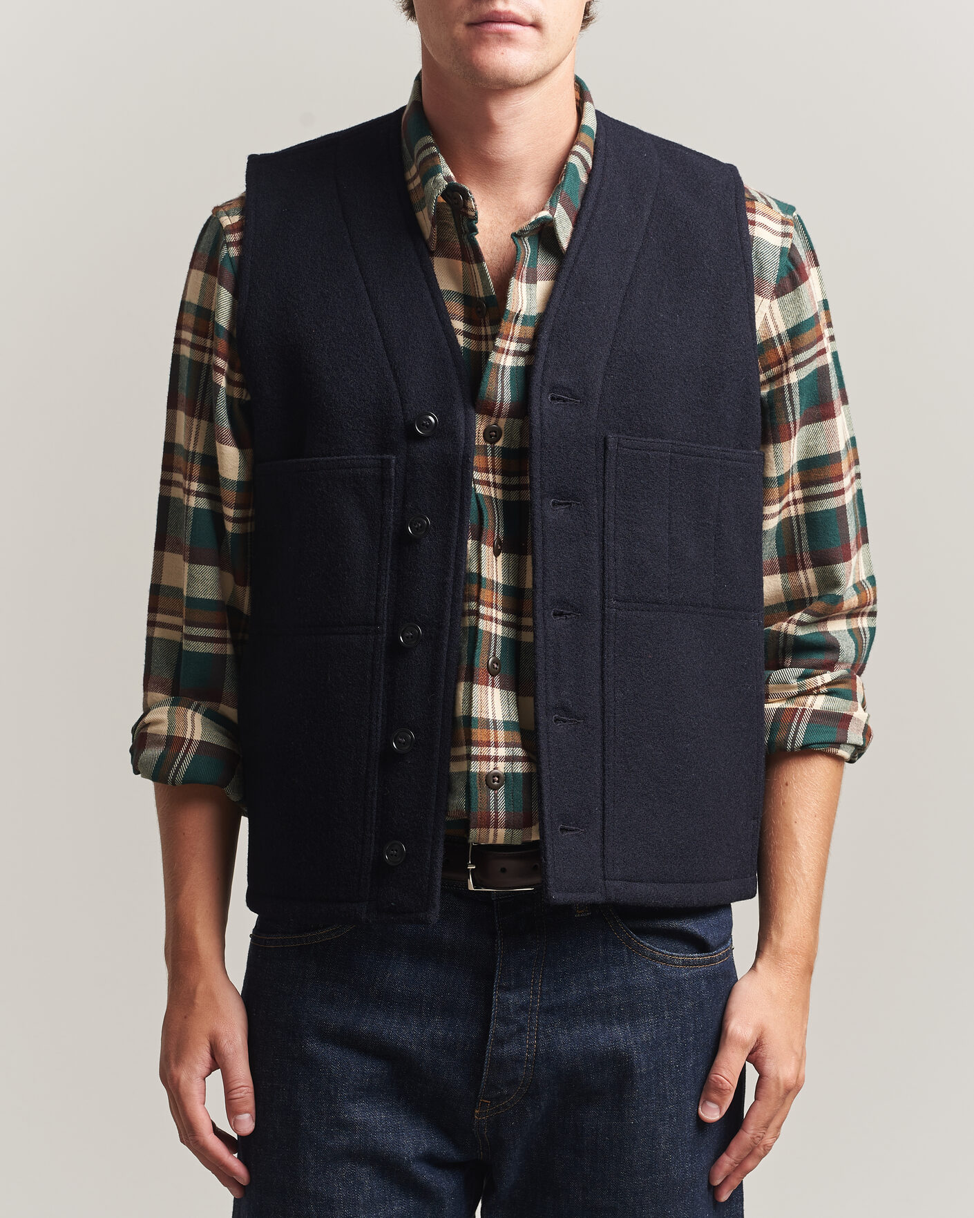 Herren | Westen | Filson | Mackinaw Wool Vest Navy