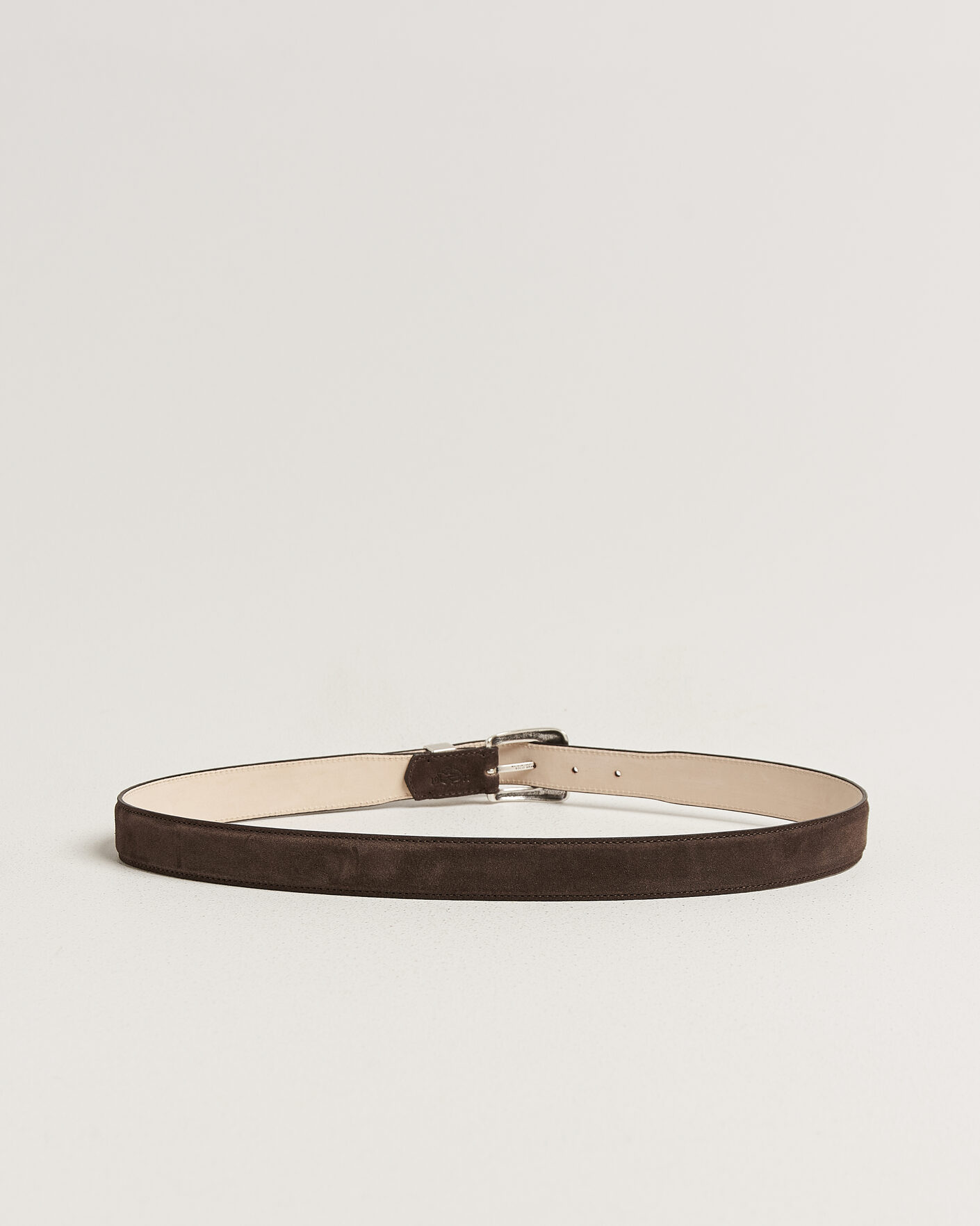 Herren | Gürtel | Drake's | Suede Western Belt Dark Brown