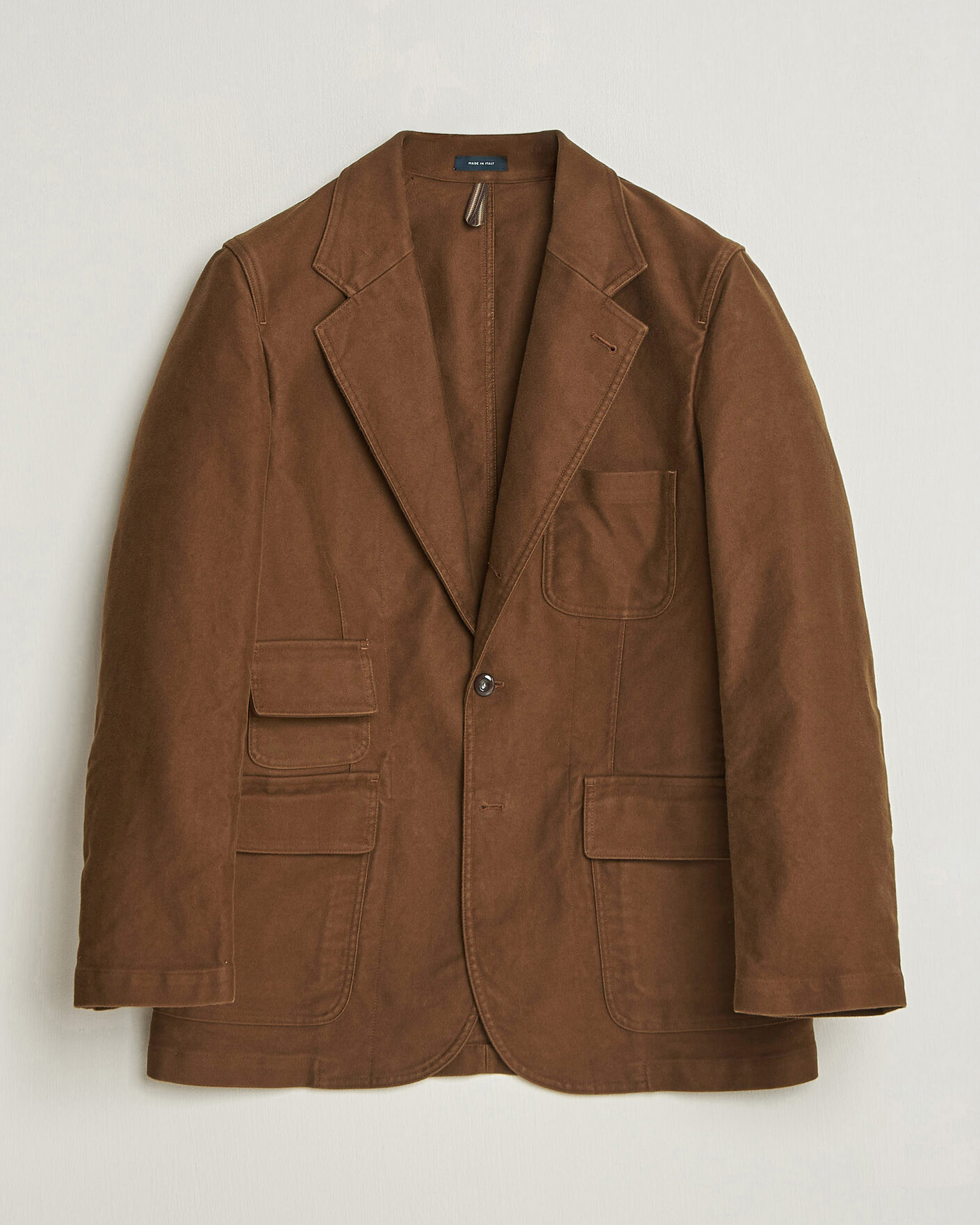 Herren | Sakkos | Drake's | MKIV Japanese Moleskin Games Blazer Brown
