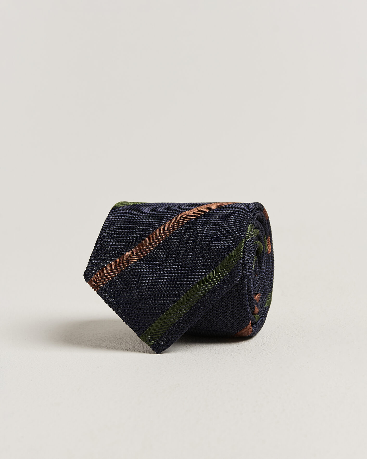 Herren | Krawatten | Drake's | Multistripe Grenadine Silk Tie Navy/Green/Brown