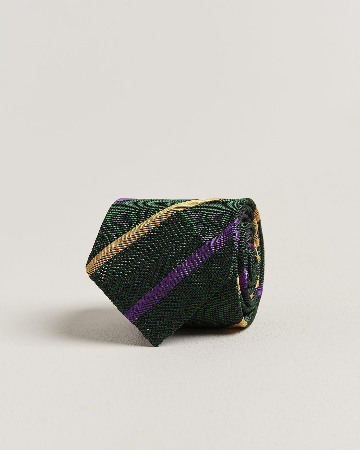 Herren | Krawatten | Drake's | Multistripe Grenadine Silk Tie Green/Yellow/Purple