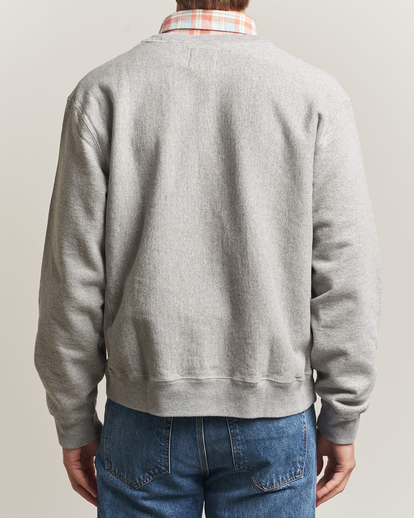 Herren | Pullover | Drake's | Reverse Weave Crewneck Sweatshirt Grey