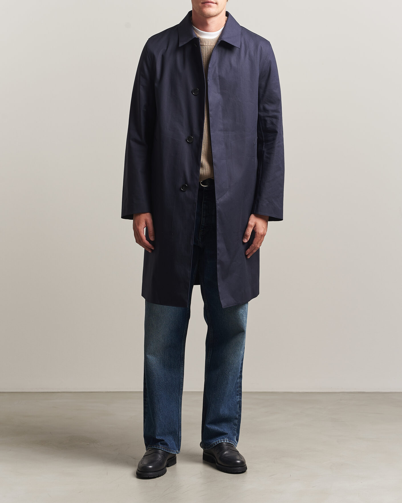Herren | Jacken | Mackintosh | Dunkeld Car Coat Navy
