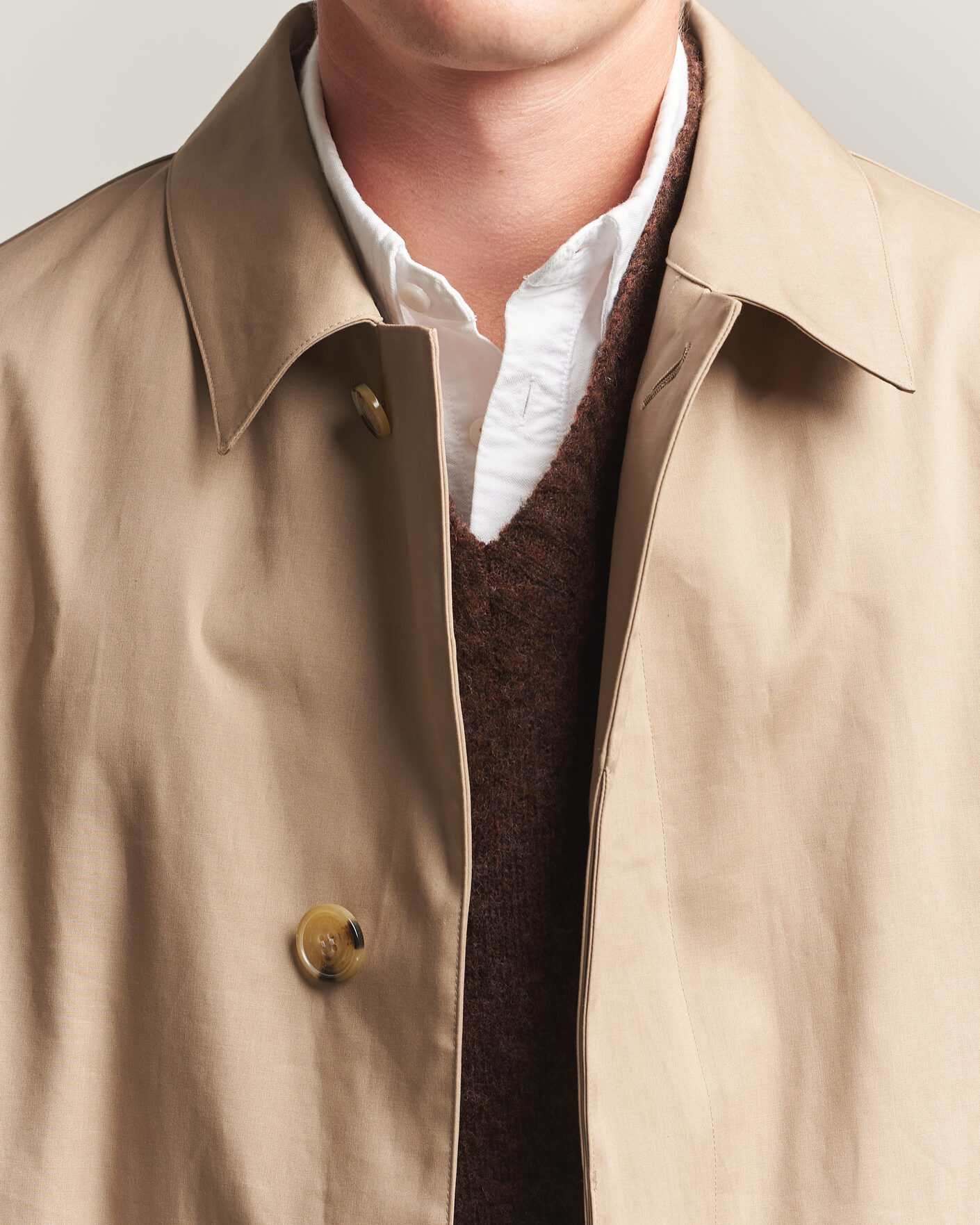 Herren | Jacken | Mackintosh | Dunkeld Car Coat Fawn