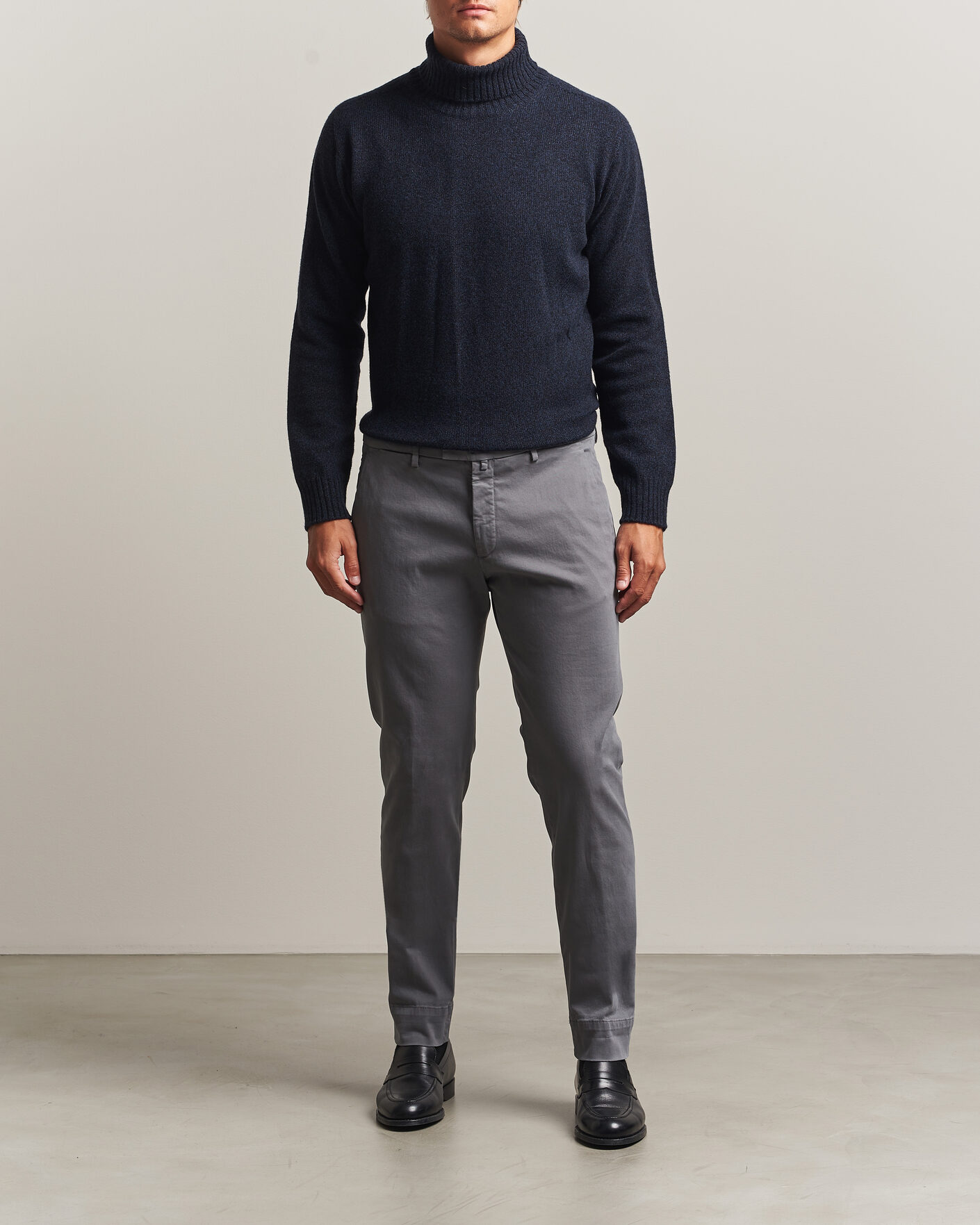 Herren | Hosen | Briglia 1949 | Slim Fit Cotton Stretch Trousers Grey