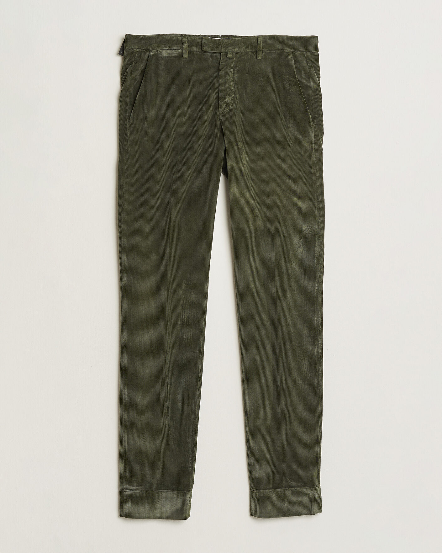 Herren | Hosen | Briglia 1949 | Slim Fit Corduroy Trousers Dark Green