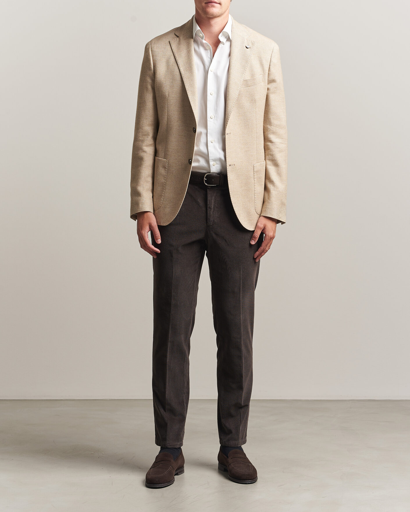 Herren | Hosen | Briglia 1949 | Easy Fit Corduroy Trousers Brown