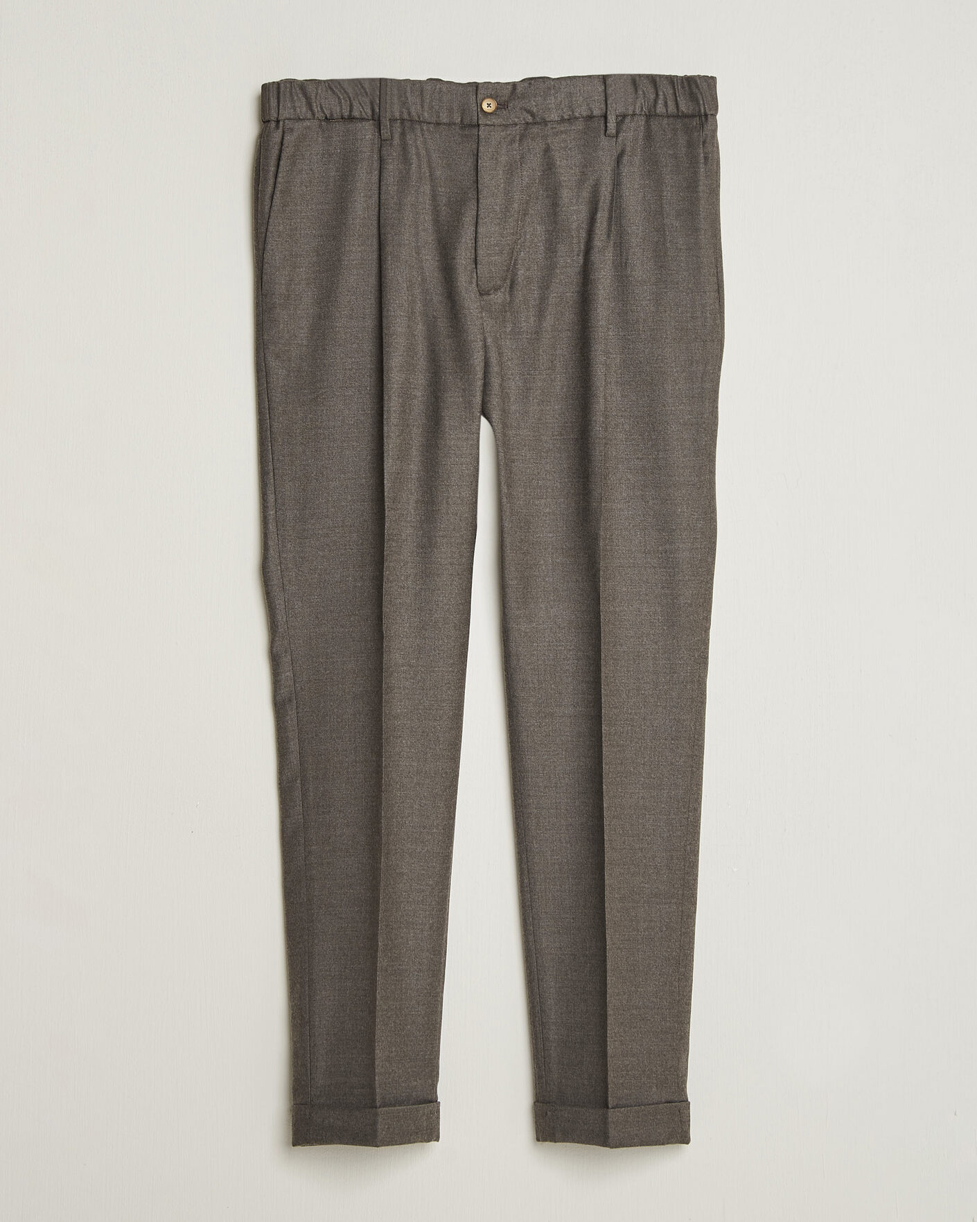 Herren | Hosen | Briglia 1949 | Isola Stretch Flannel Trousers Brown