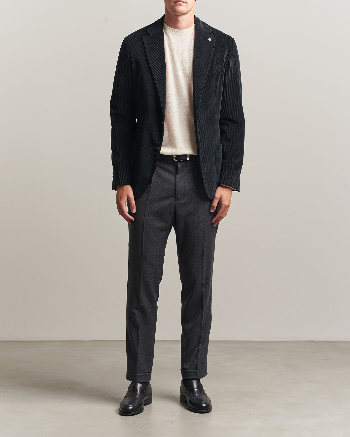 Herren | Hosen | Briglia 1949 | Isola Stretch Flannel Trousers Grey