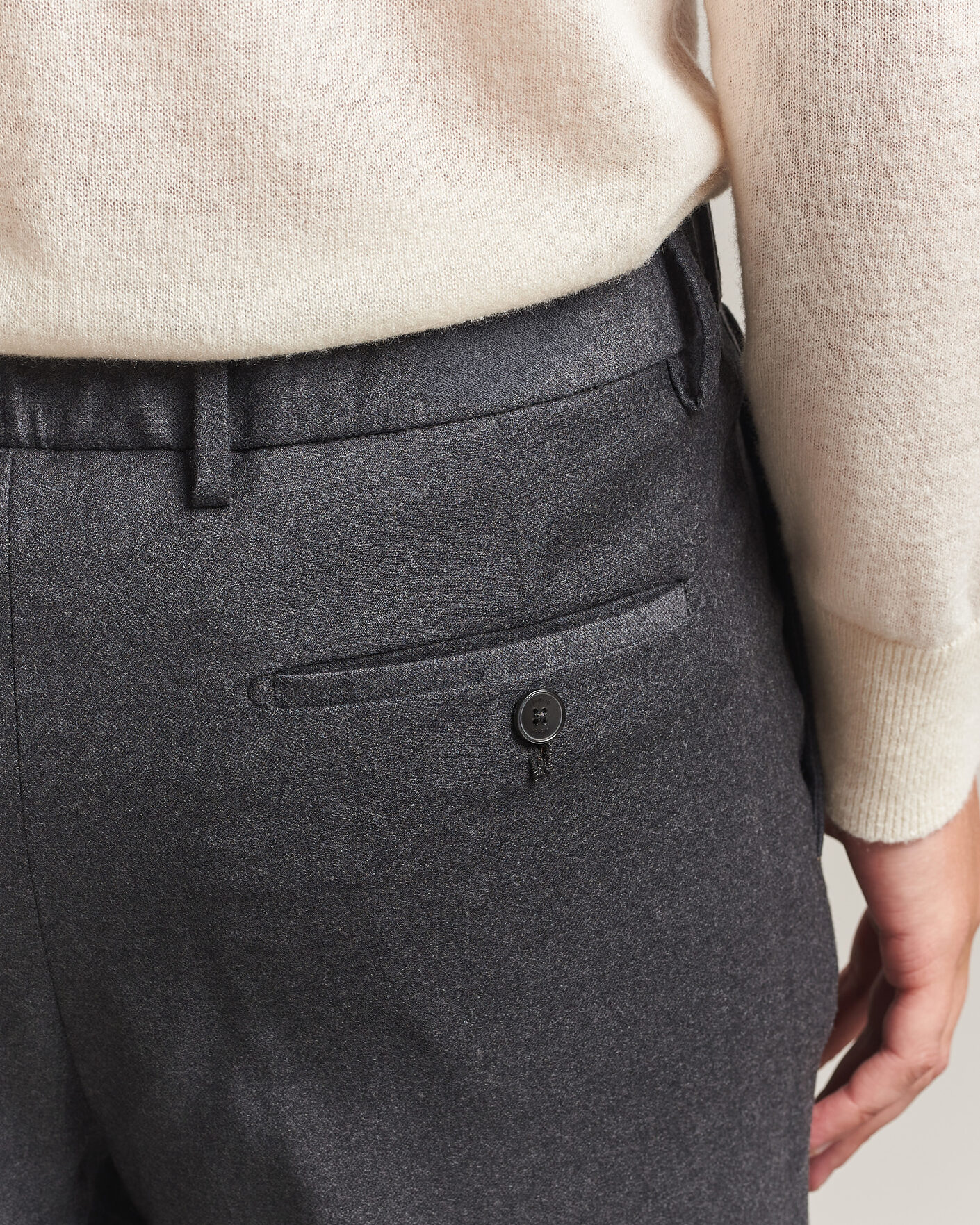 Herren | Hosen | Briglia 1949 | Isola Stretch Flannel Trousers Grey