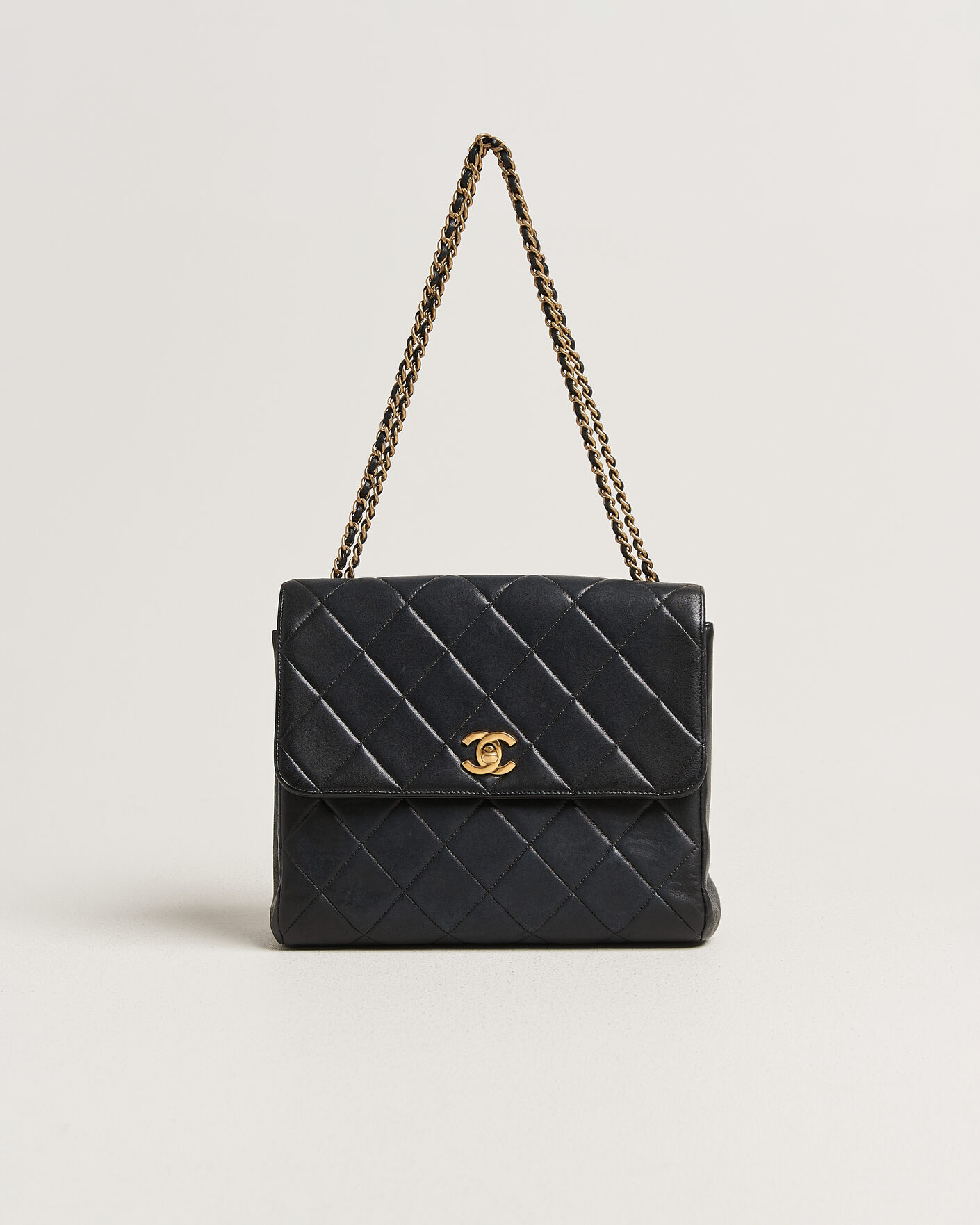 Herren | Pre-Owned & Vintage Bags | Chanel Pre-Owned | Single Flap Bag Lambskin Black