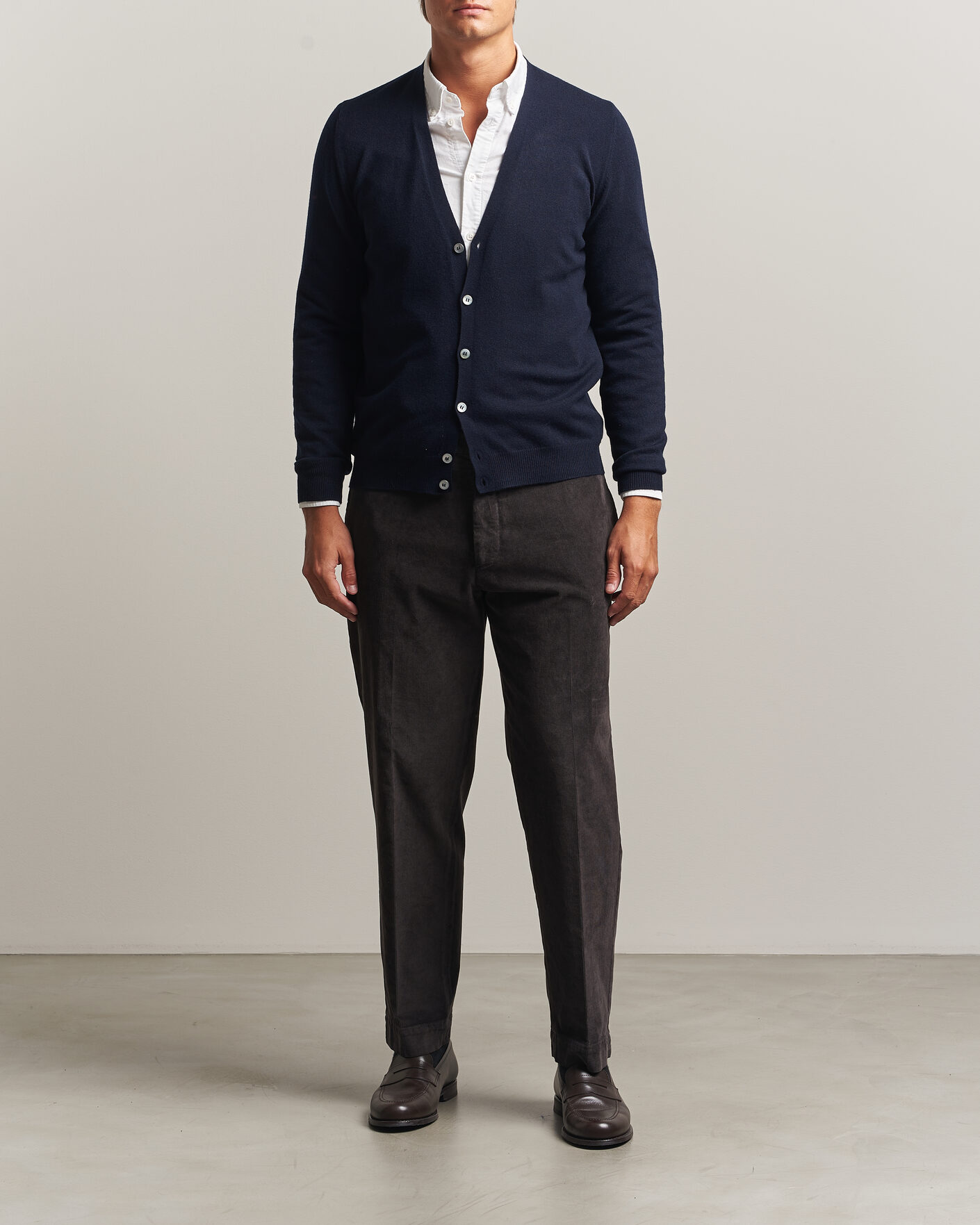 Herren | Pullover | Gran Sasso | Wool/Cashmere Cardigan Navy