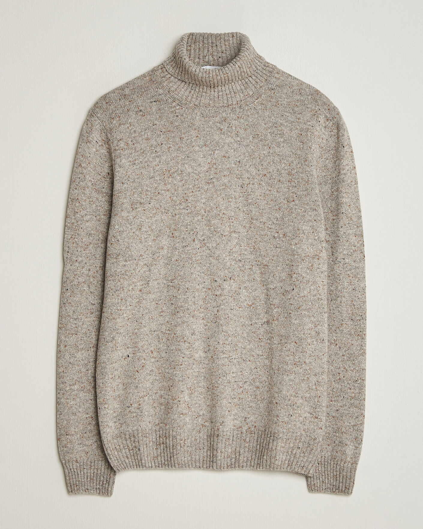 Herren | Pullover | Gran Sasso | Wool/Cashmere Donegal Rollneck Beige