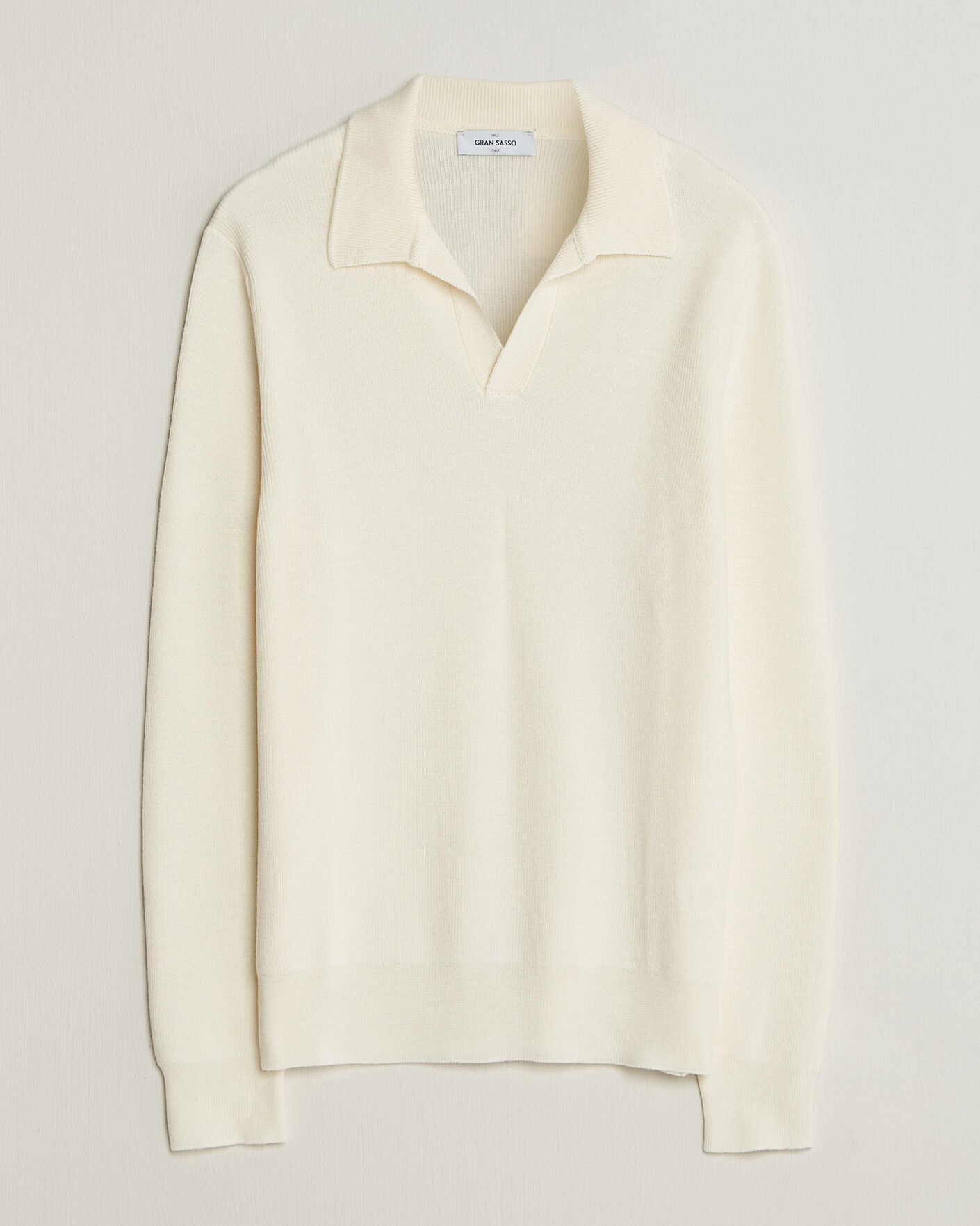 Herren | Pullover | Gran Sasso | Merino Knitted Polo Cream