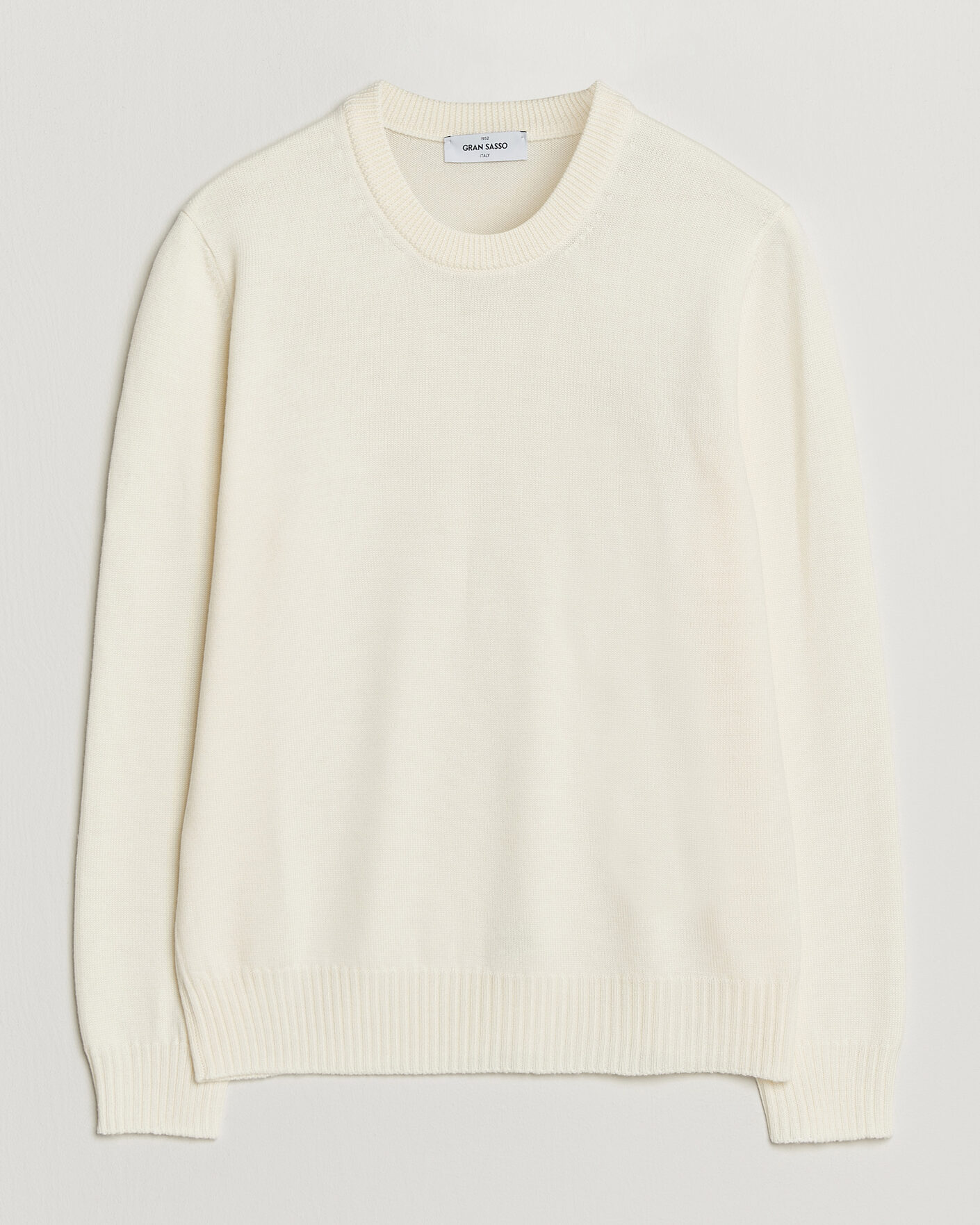 Herren | Pullover | Gran Sasso | Merino Knitted Crew Neck Cream
