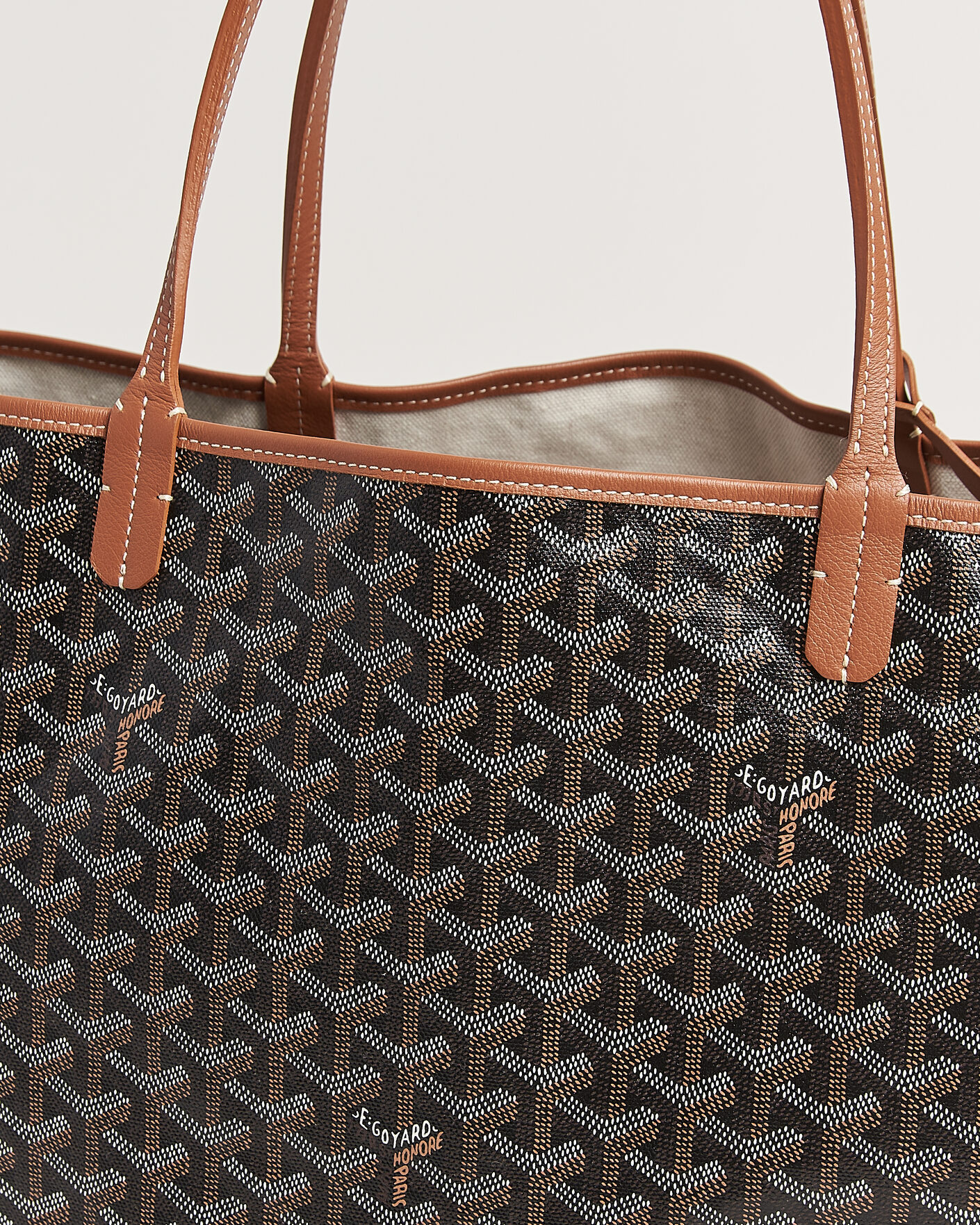 Herren | Pre-Owned & Vintage Bags | Goyard Pre-Owned | Saint Louis GM Coated Canvas Tote Bag Black
