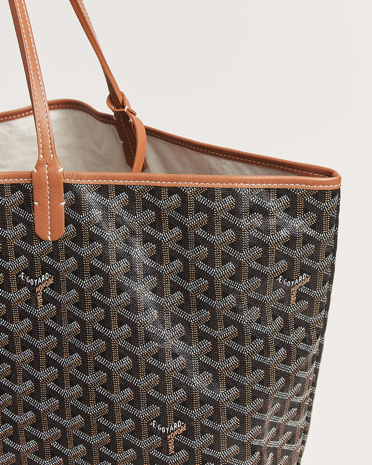 Herren | Pre-Owned & Vintage Bags | Goyard Pre-Owned | Saint Louis GM Coated Canvas Tote Bag Black