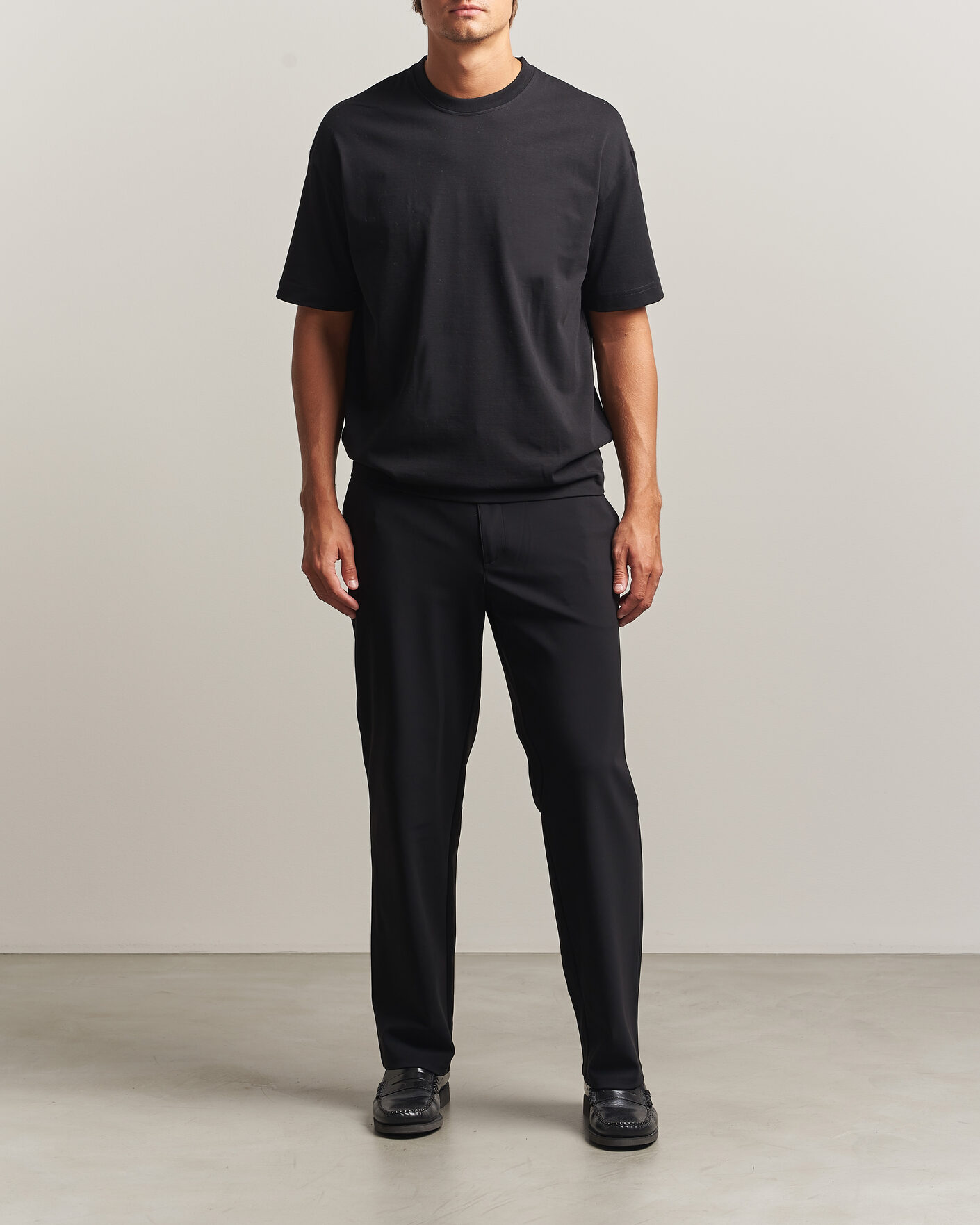Herren | T-Shirts | Samsøe Samsøe | Jason Heavy Cotton T-Shirt Black