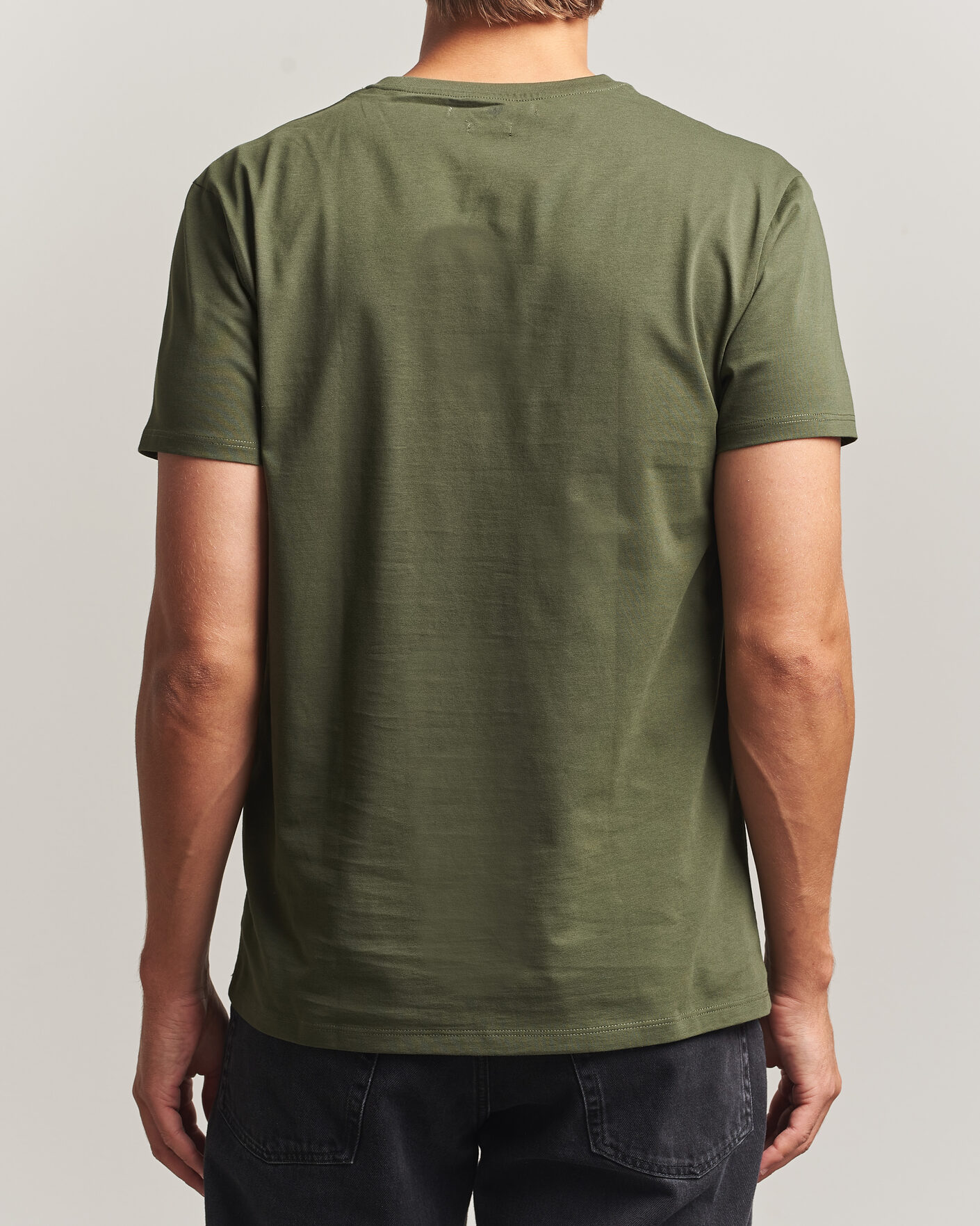 Herren | T-Shirts | Samsøe Samsøe | Kronos Cotton T-Shirt Forest Night