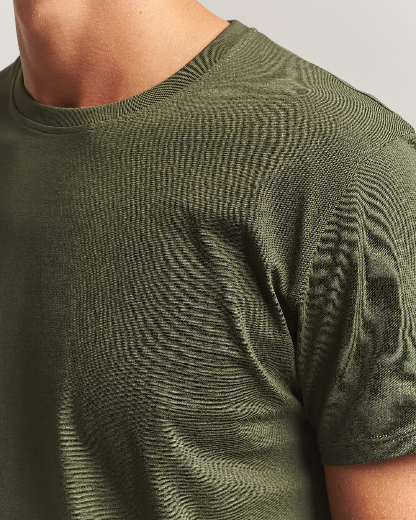 Herren | T-Shirts | Samsøe Samsøe | Kronos Cotton T-Shirt Forest Night