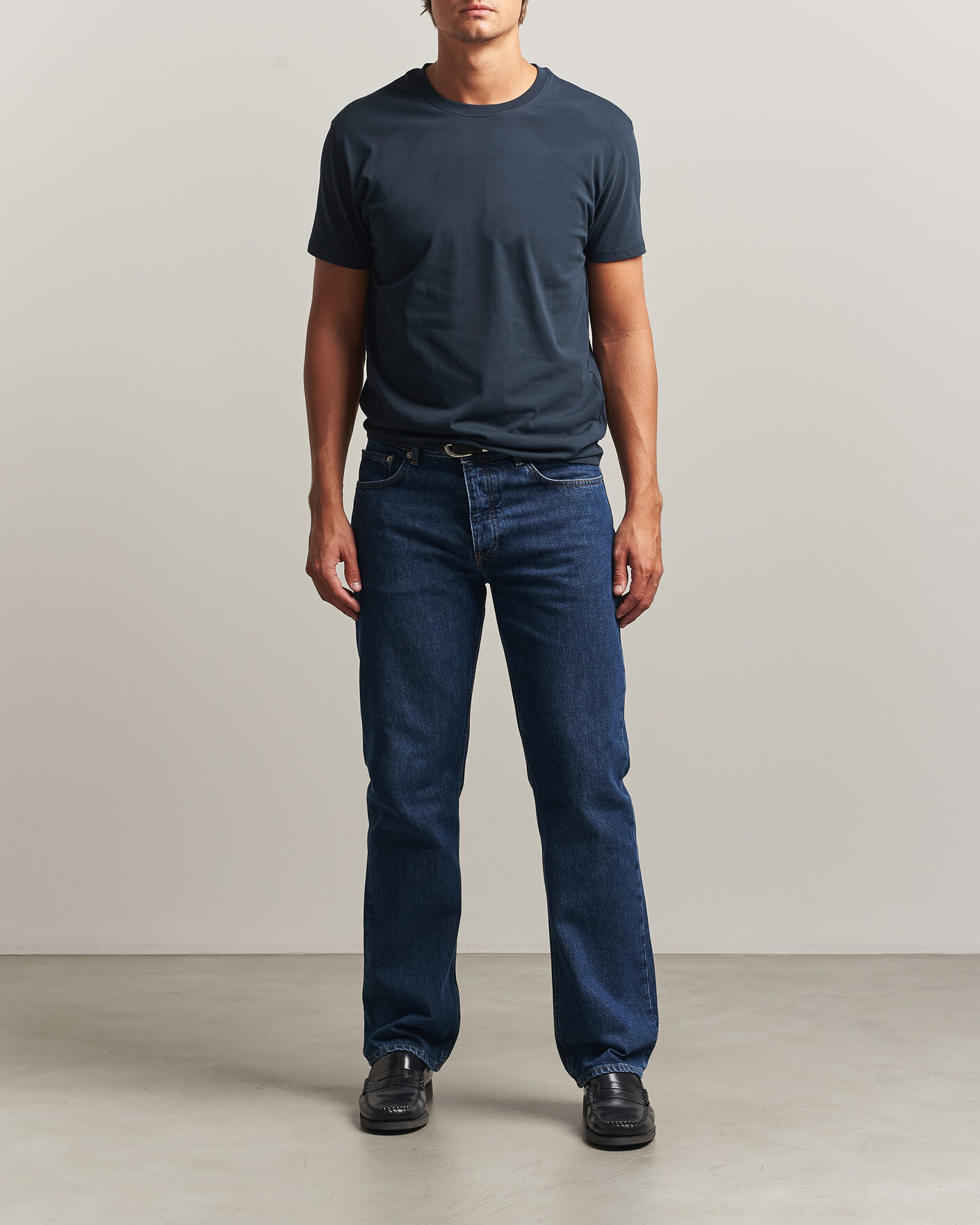 Herren | T-Shirts | Samsøe Samsøe | Kronos Cotton T-Shirt Salute Navy