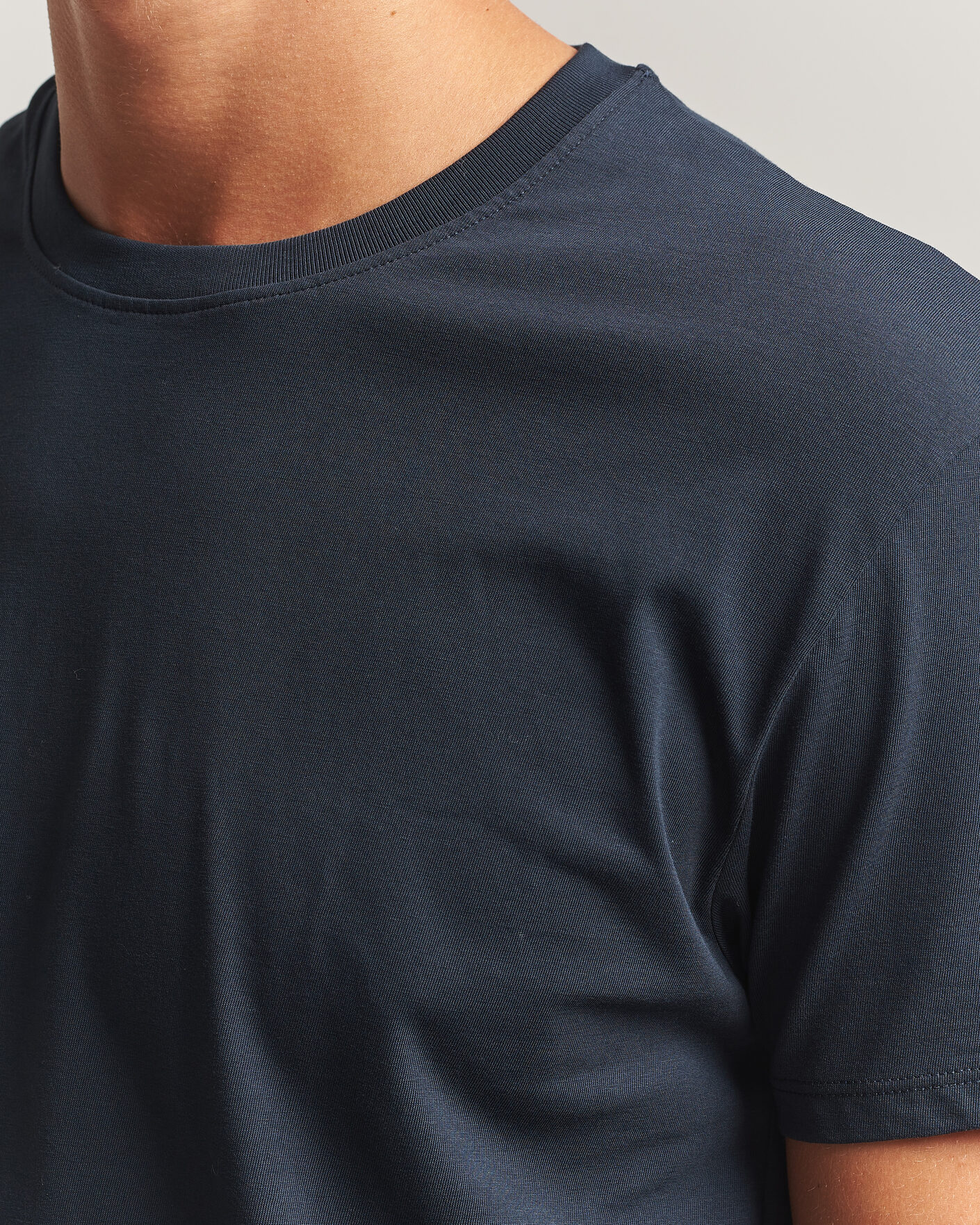 Herren | T-Shirts | Samsøe Samsøe | Kronos Cotton T-Shirt Salute Navy