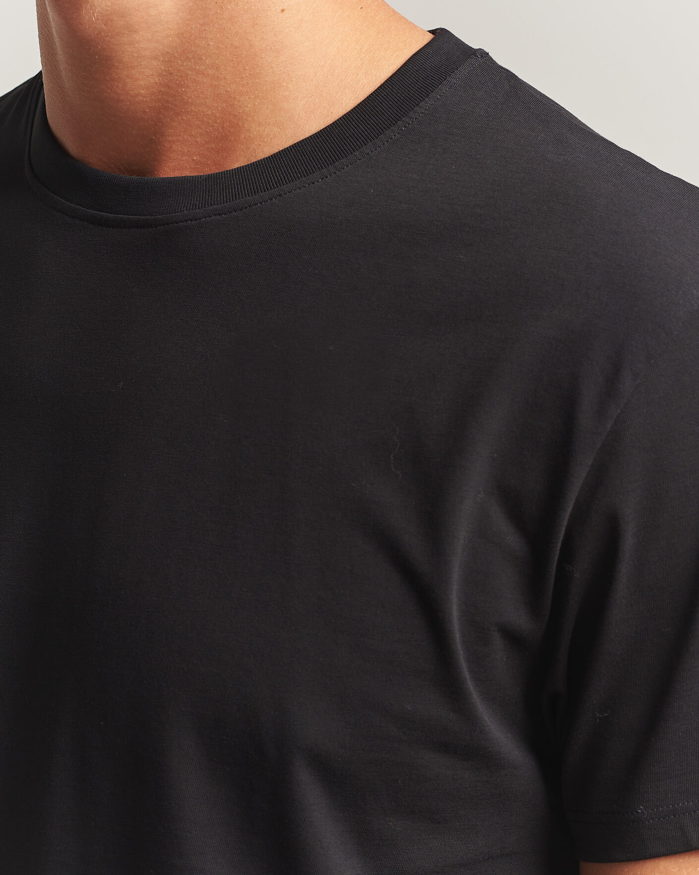 Herren | T-Shirts | Samsøe Samsøe | Kronos Cotton T-Shirt Black