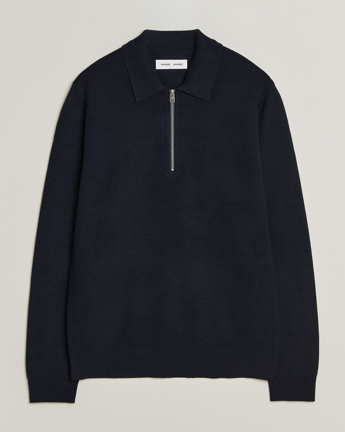 Herren | Pullover | Samsøe Samsøe | Matt Half Zip Polo Sky Captain