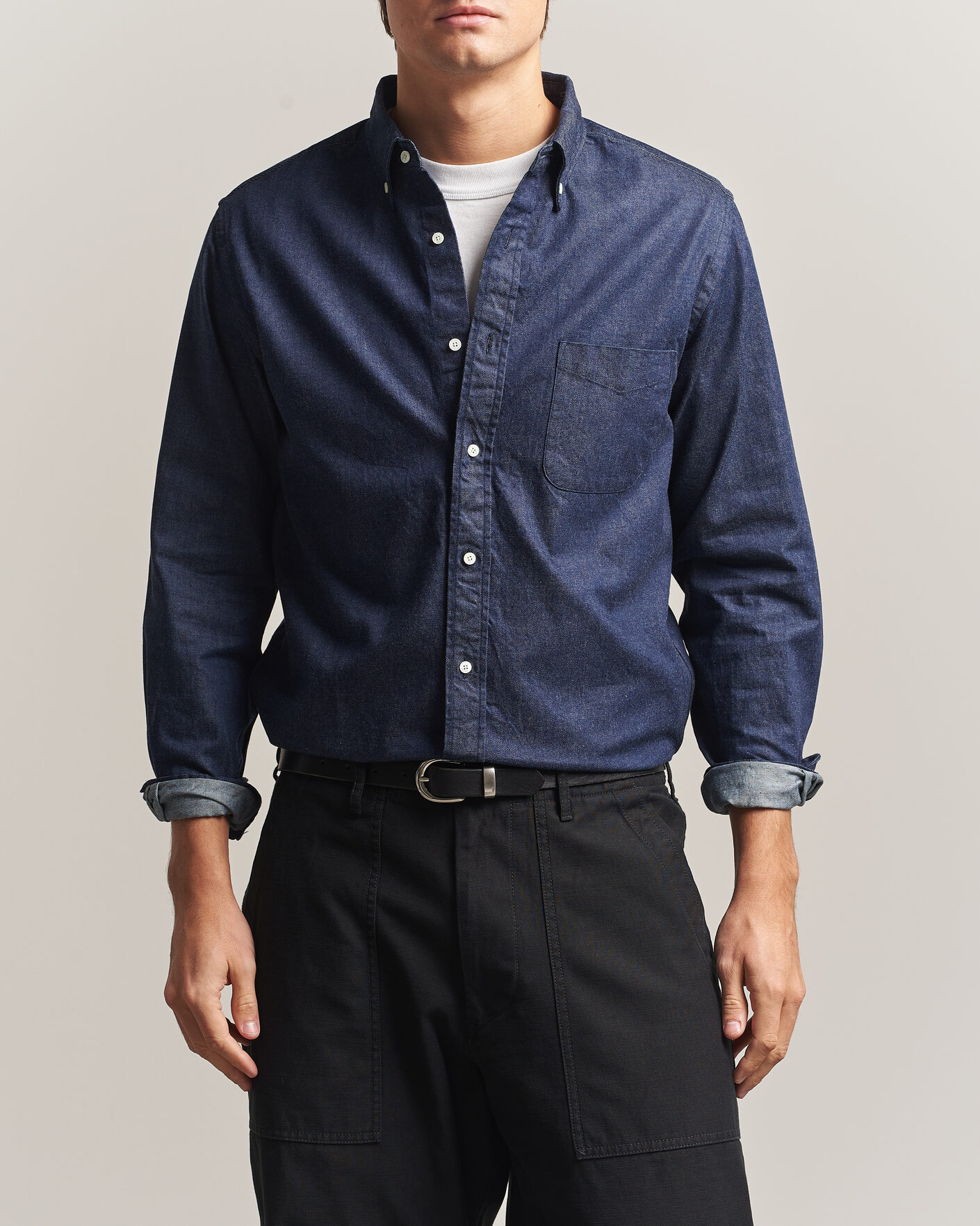 Herren | Hemden | BEAMS PLUS | Denim Button Down Shirt Indigo