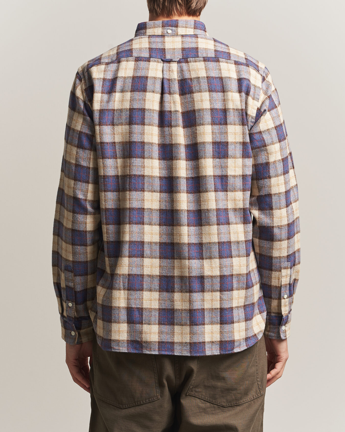 Herren | Hemden | BEAMS PLUS | Plaid Button Down Shirt White/Blue