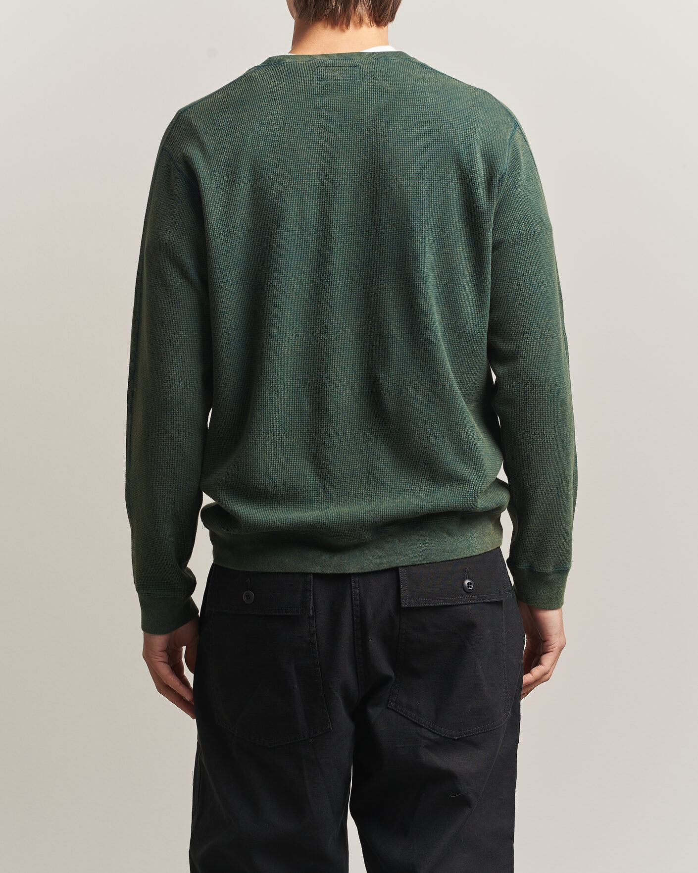 Herren | T-Shirts | BEAMS PLUS | Fade Thermal Crew Green