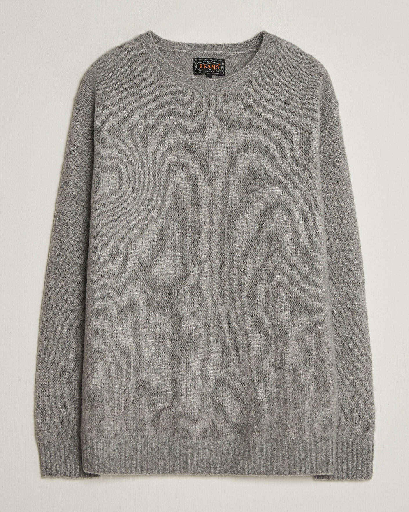 Herren | Pullover | BEAMS PLUS | Cashmere/Silk Crew Neck Grey Melange