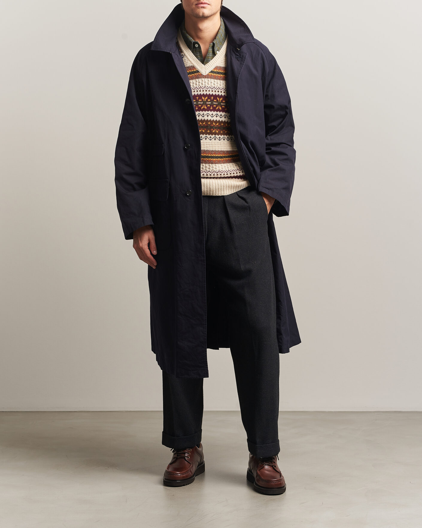 Herren | Jacken | BEAMS PLUS | Oxford Over Coat Navy
