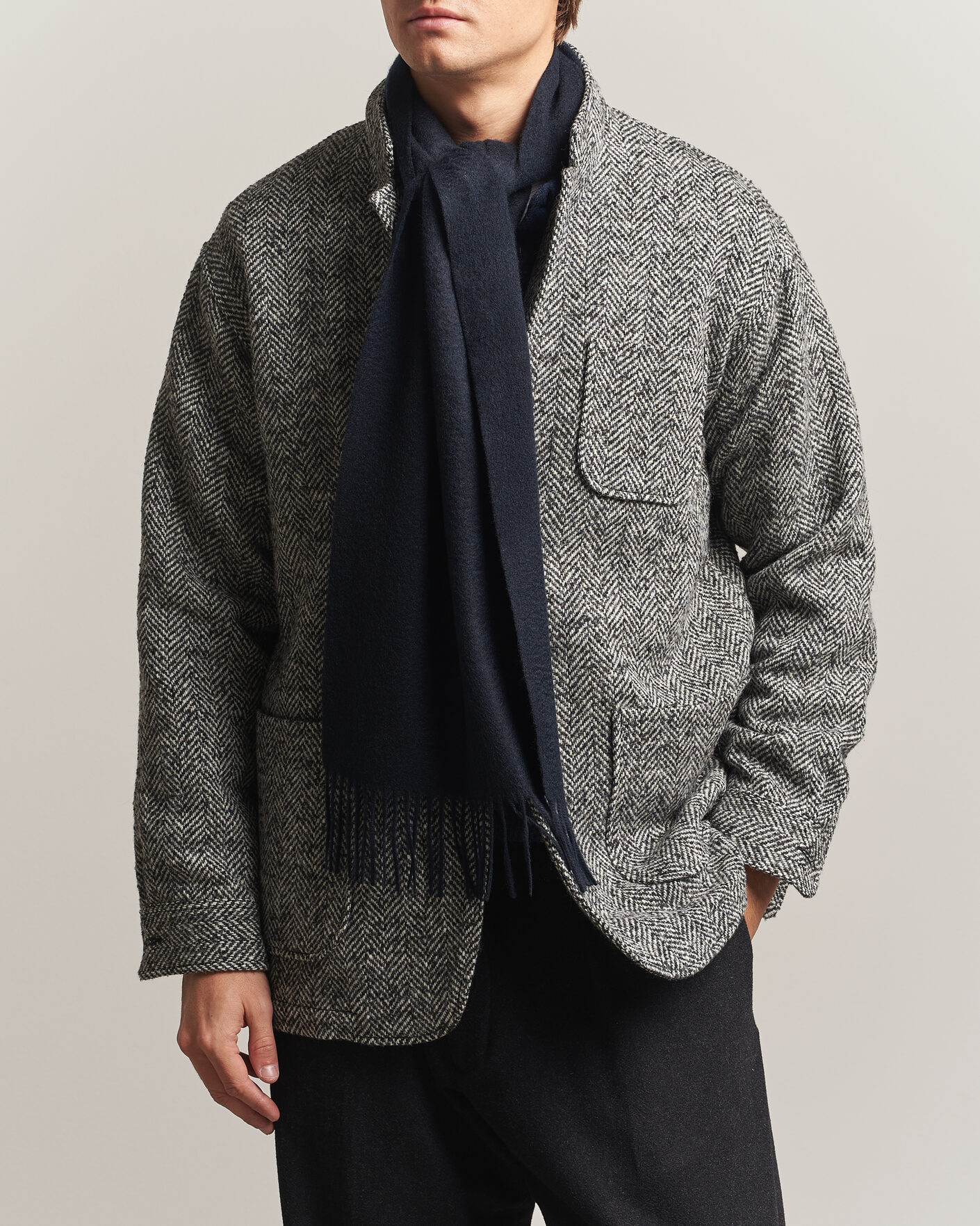 Herren | Schals | BEAMS PLUS | Cashmere Scarf Navy