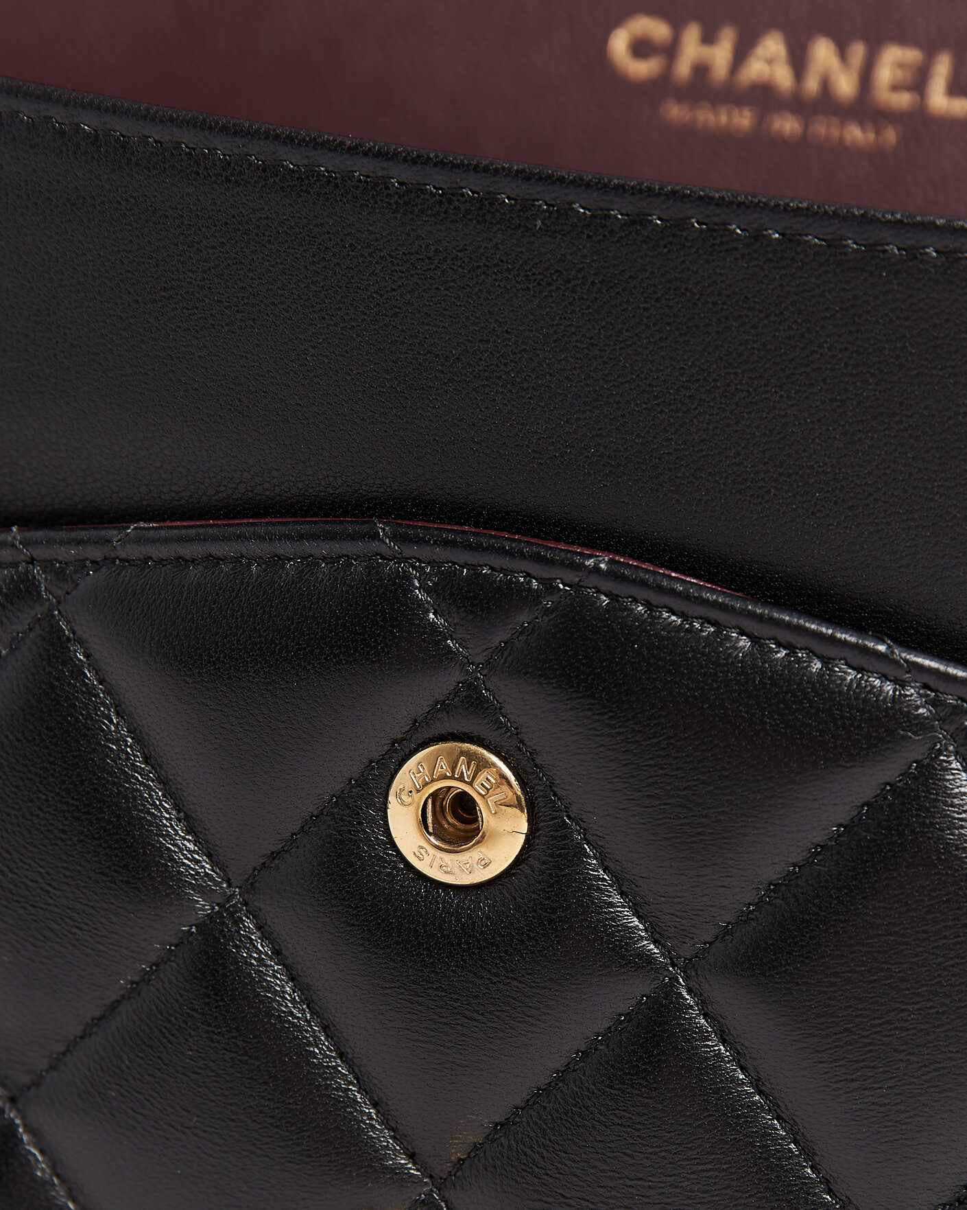 Herren | Pre-Owned & Vintage Bags | Chanel Pre-Owned | Classic Jumbo Double Flap Bag Lambskin Black