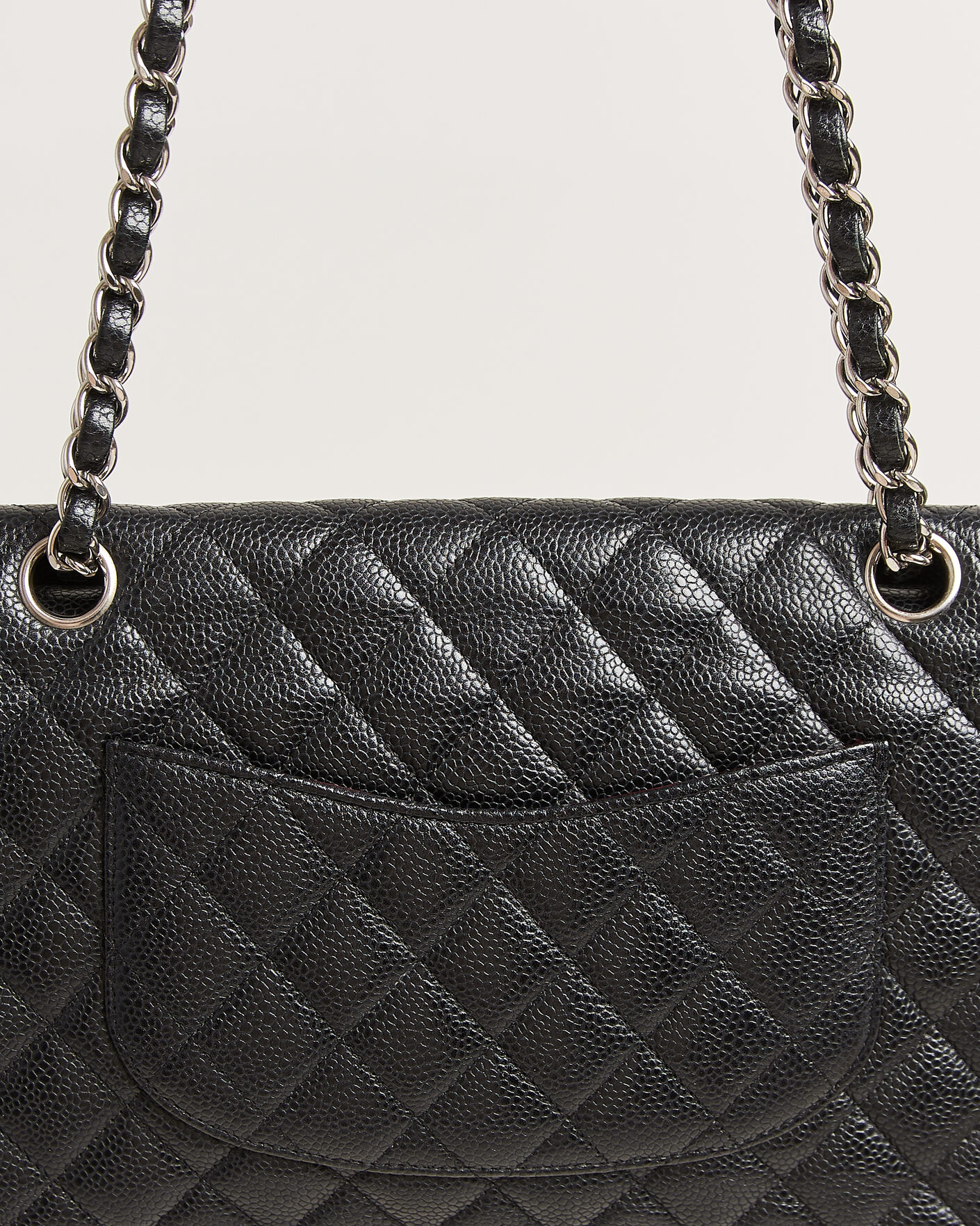 Herren | Pre-Owned & Vintage Bags | Chanel Pre-Owned | Classic Medium Single Flap Bag Caviar Black